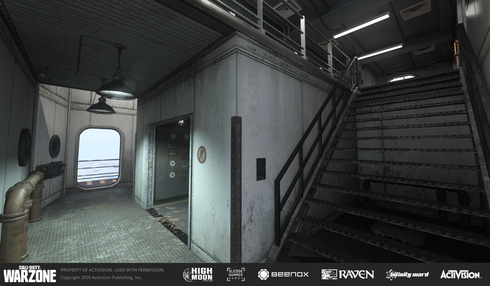 Entrance to the lower level of the ship.