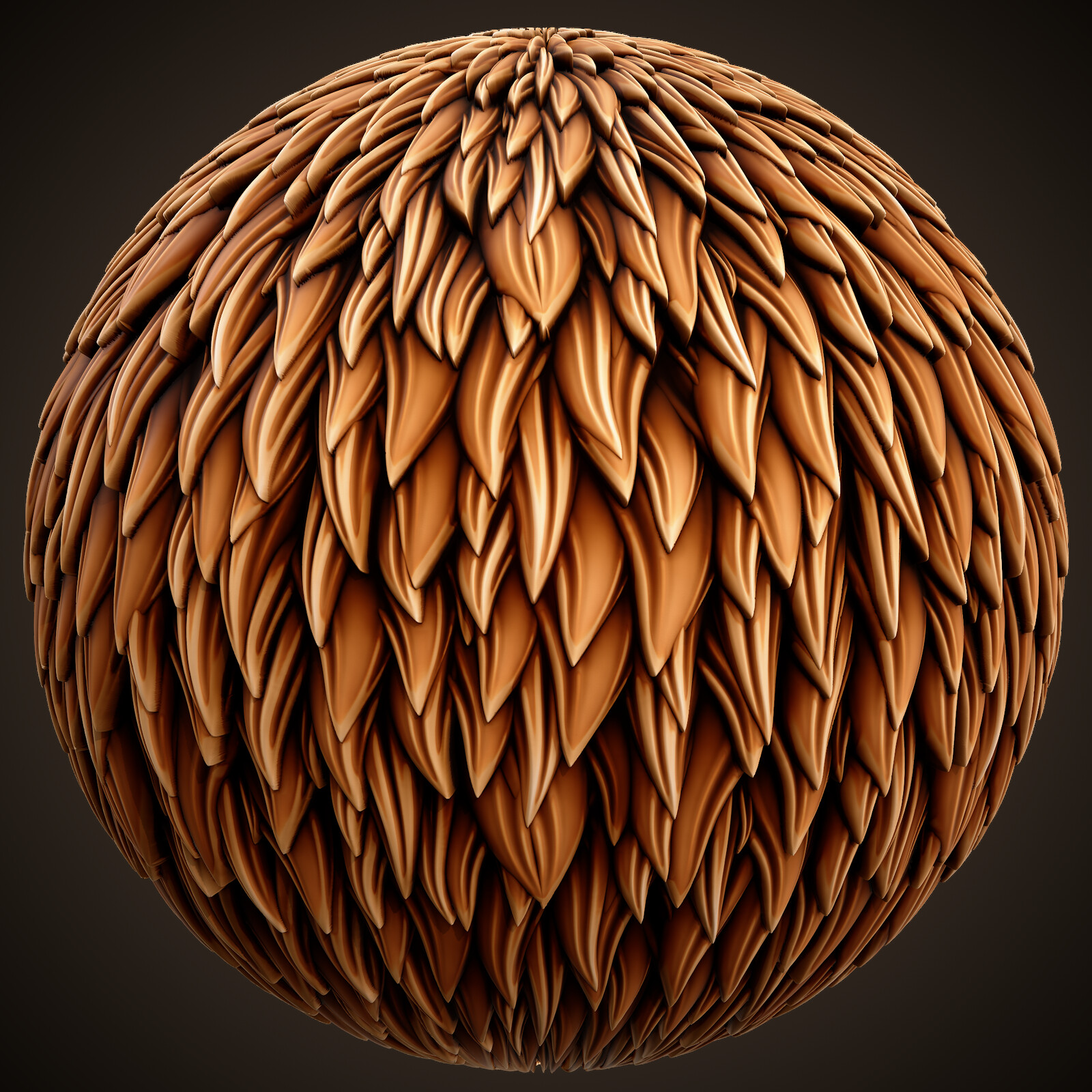 Stylized Procedural Fur and Feather Material