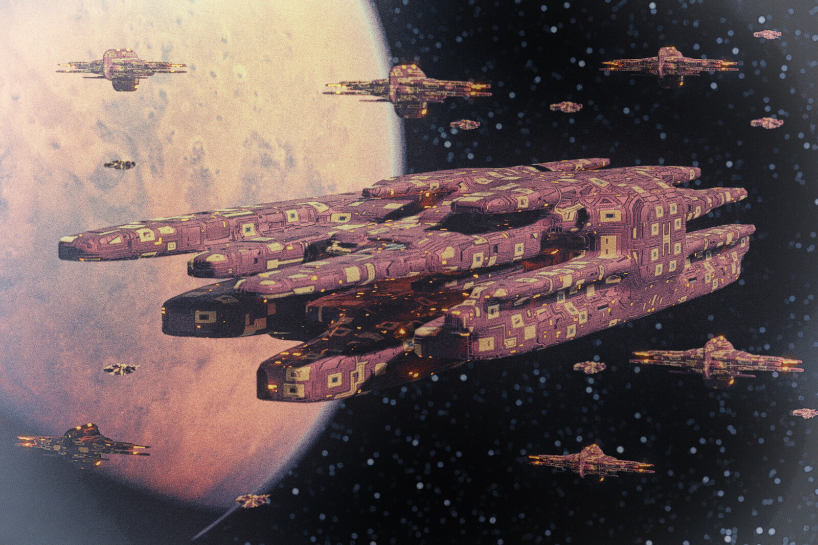 After narrowly escaping the destruction of Starway 47 the Kadratzi invasion fleet arrives in Mars orbit and prepares their occupation of the planet.