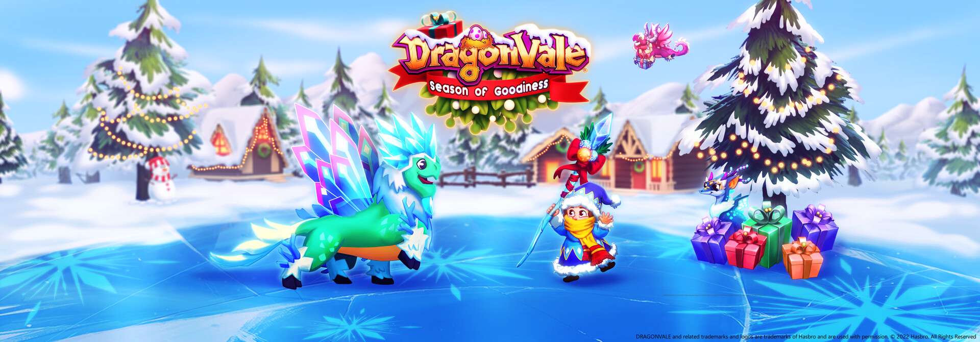 ArtStation DragonVale Winter Event Screen