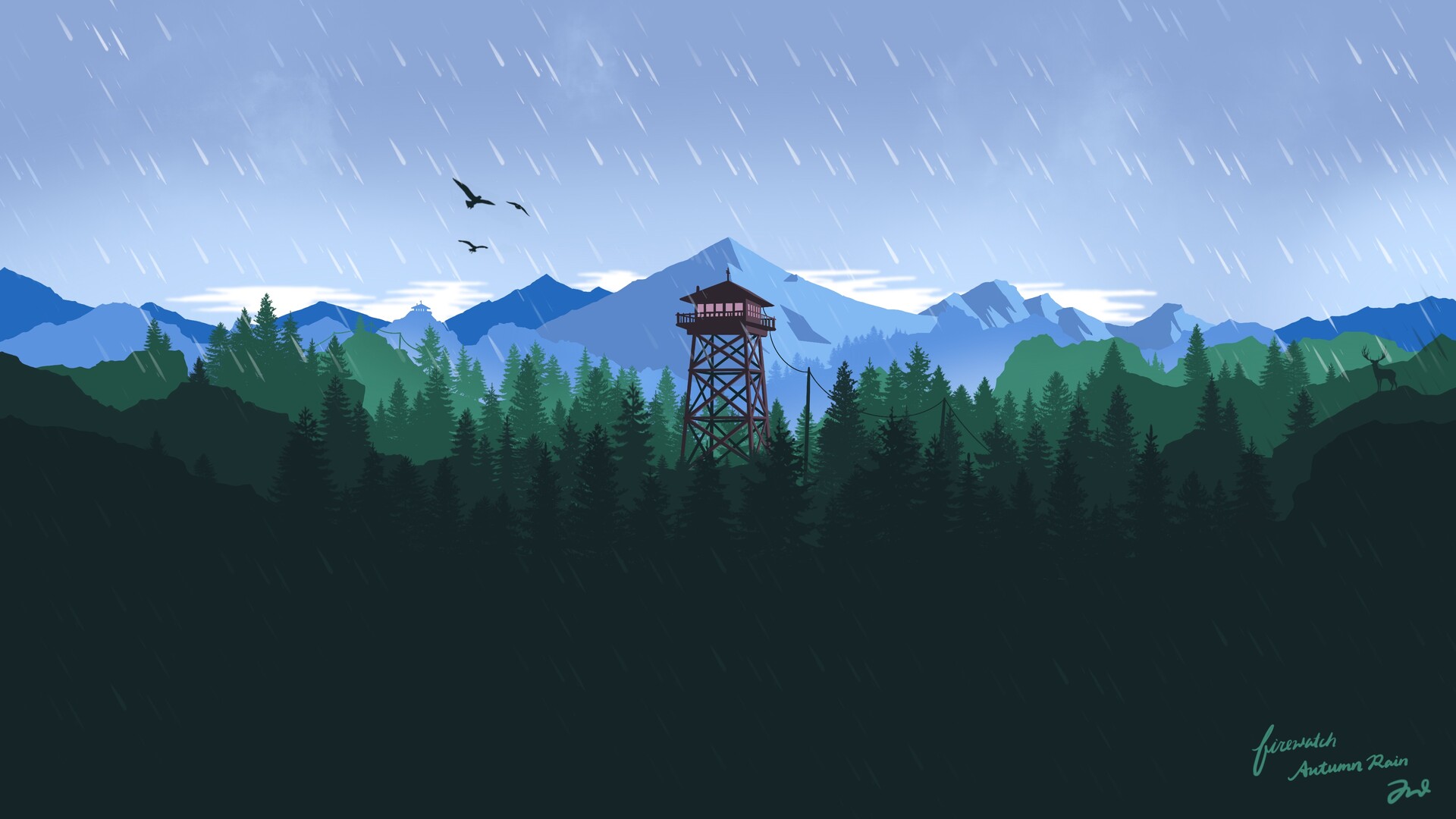 Живые Обои Firewatch