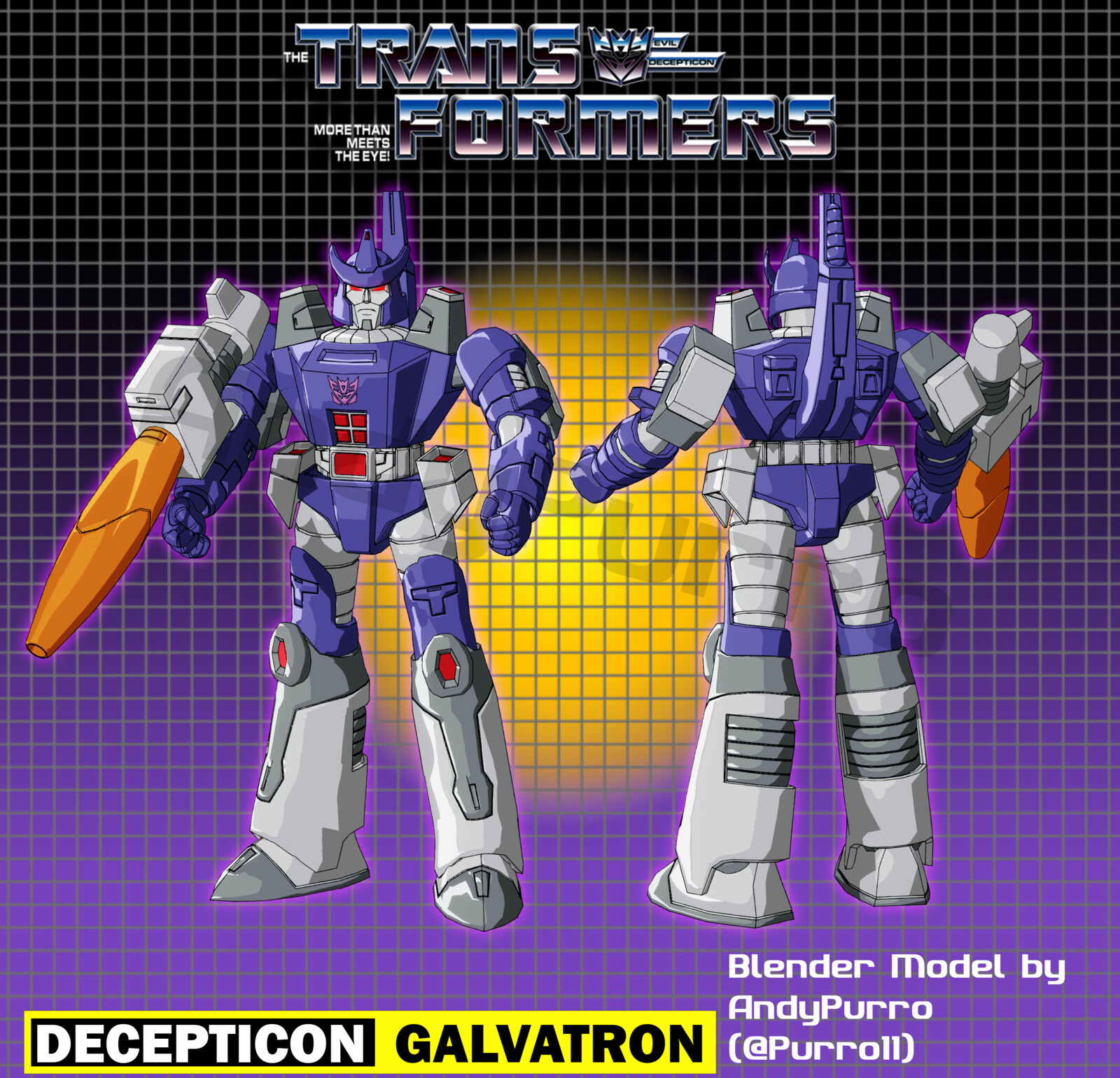 Andrew Au Transformers G1 Galvatron [Blender Model]