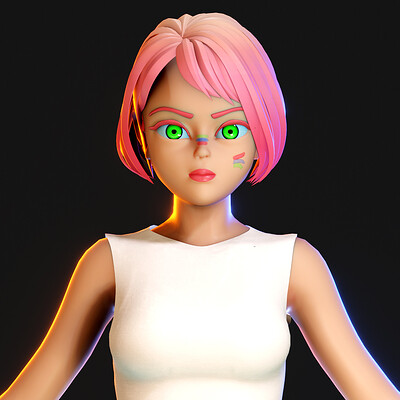 3D Modeling - Girl - Isabella - Blender 3.0