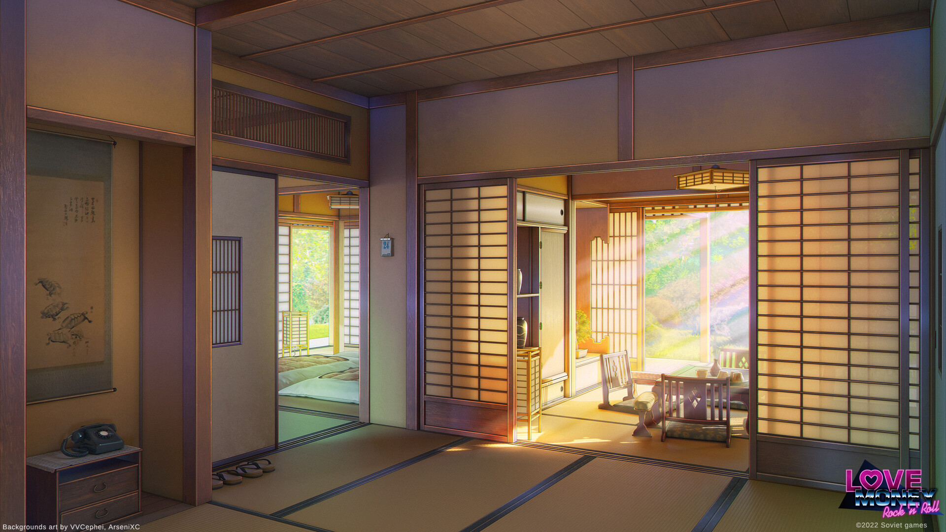 ArtStation - Interior of Japanese village house all version