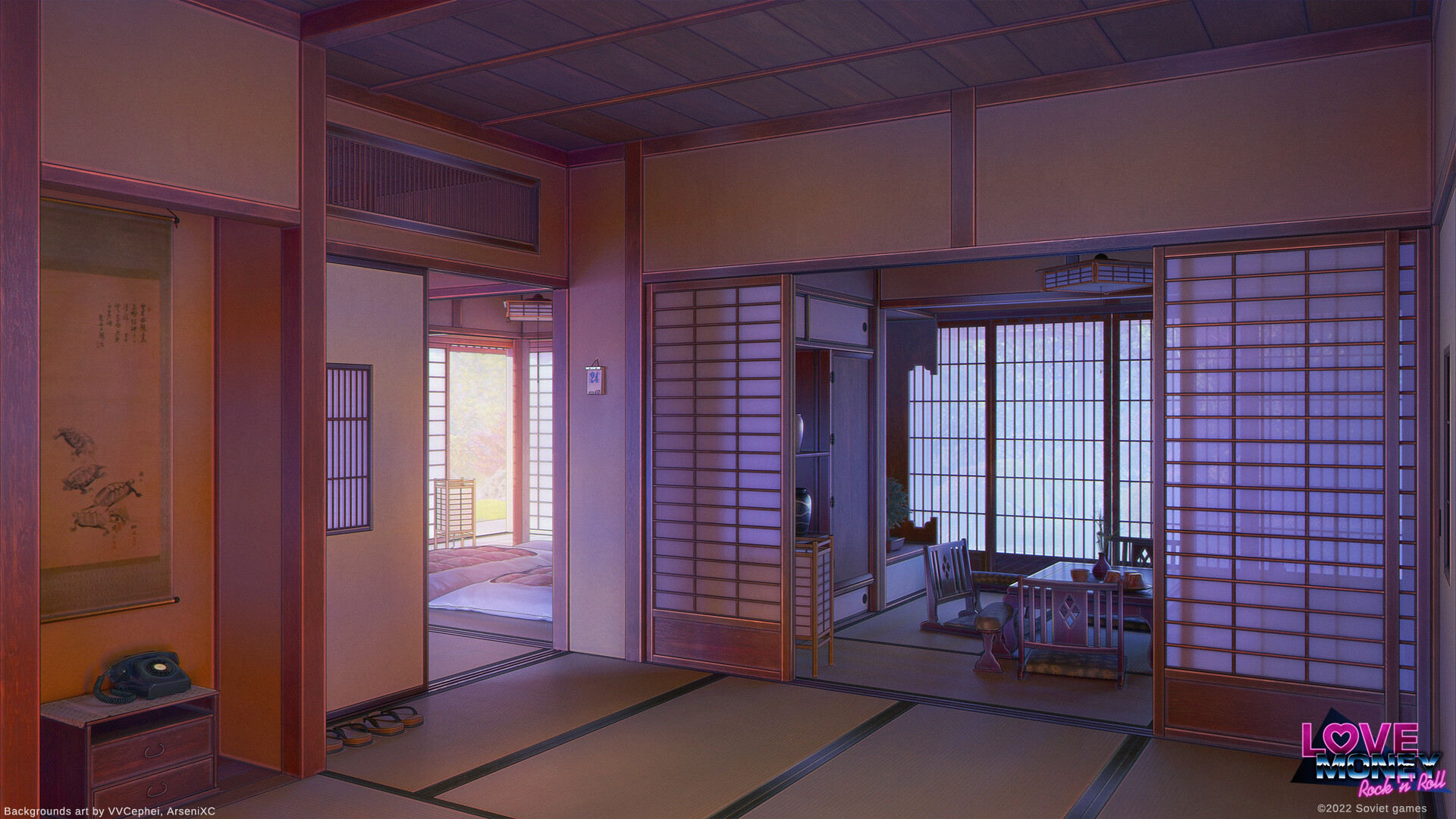 Arseniy Chebynkin - Interior of Japanese village house all version
