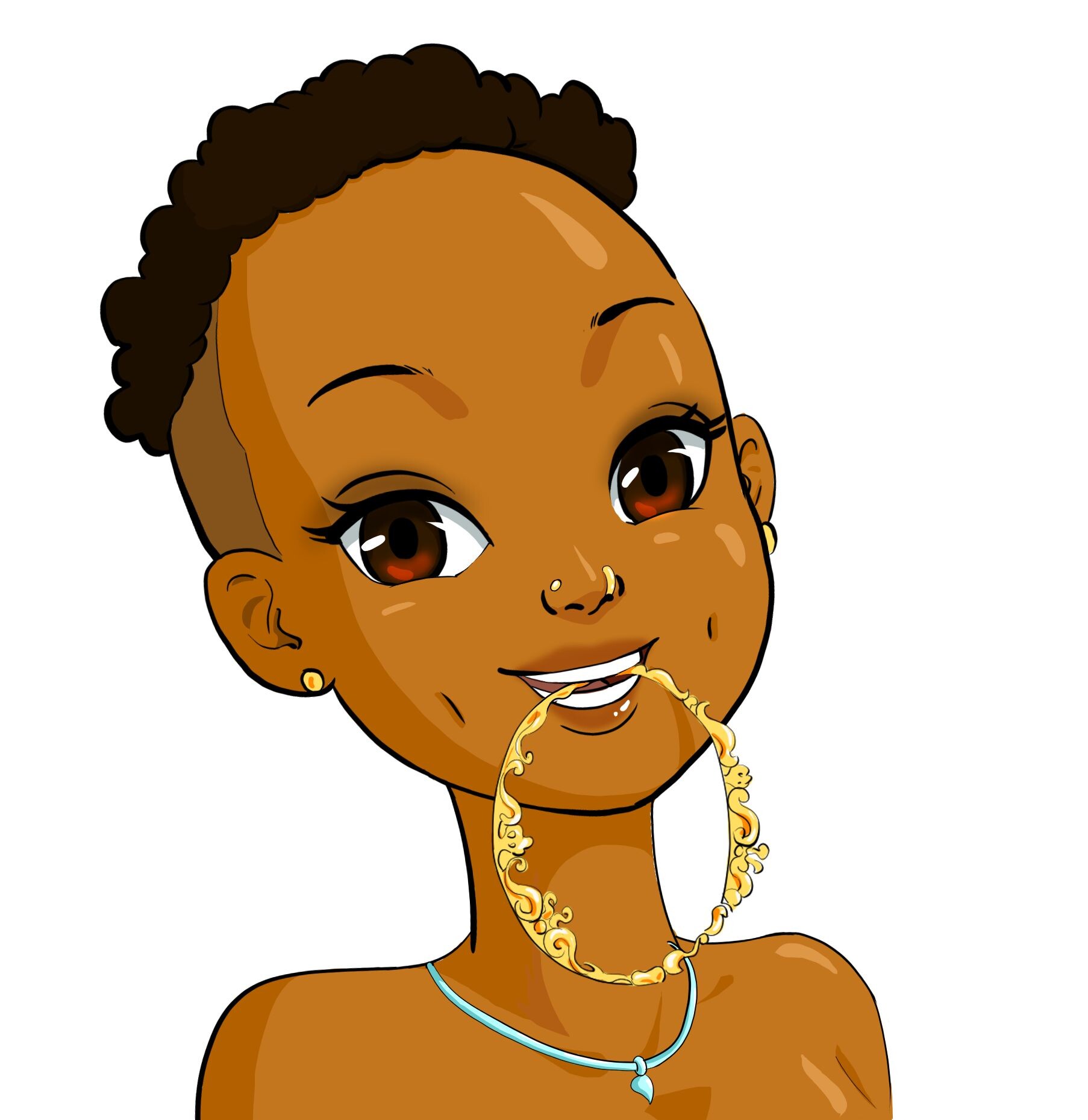 ArtStation - Black Girl Character Cartoon Design