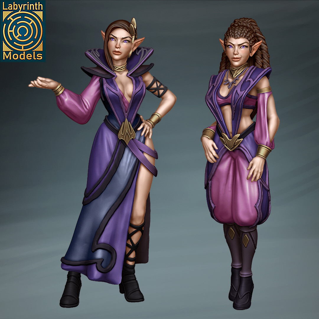 Labyrinth Models - Dark Elf Citizens