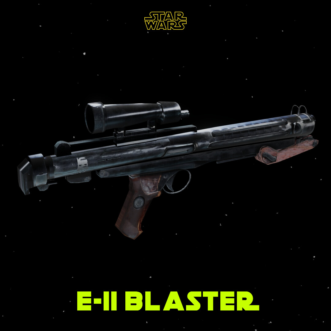 ArtStation - E-11 Blaster Rifle