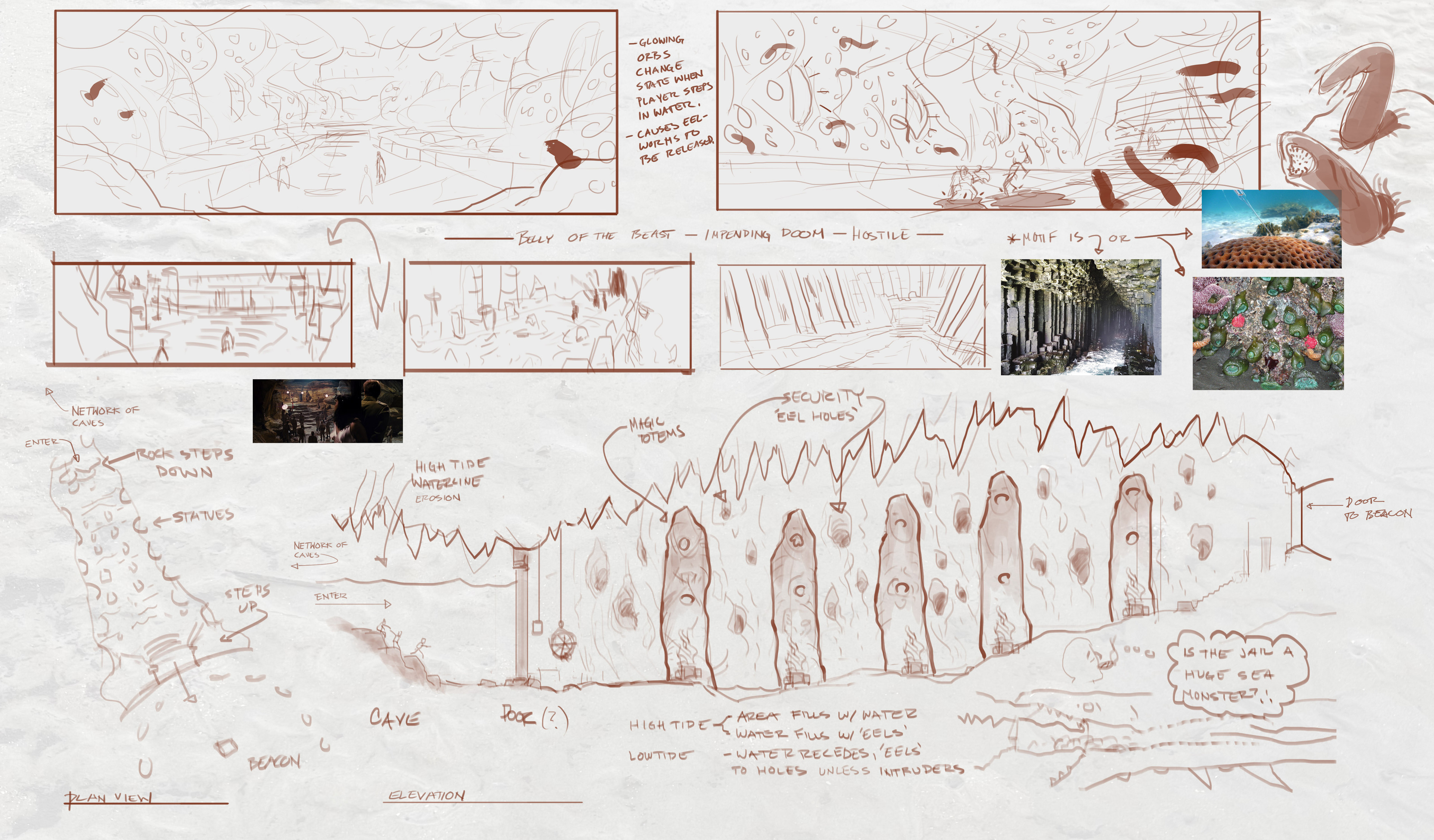 My initial sketches for this set. 