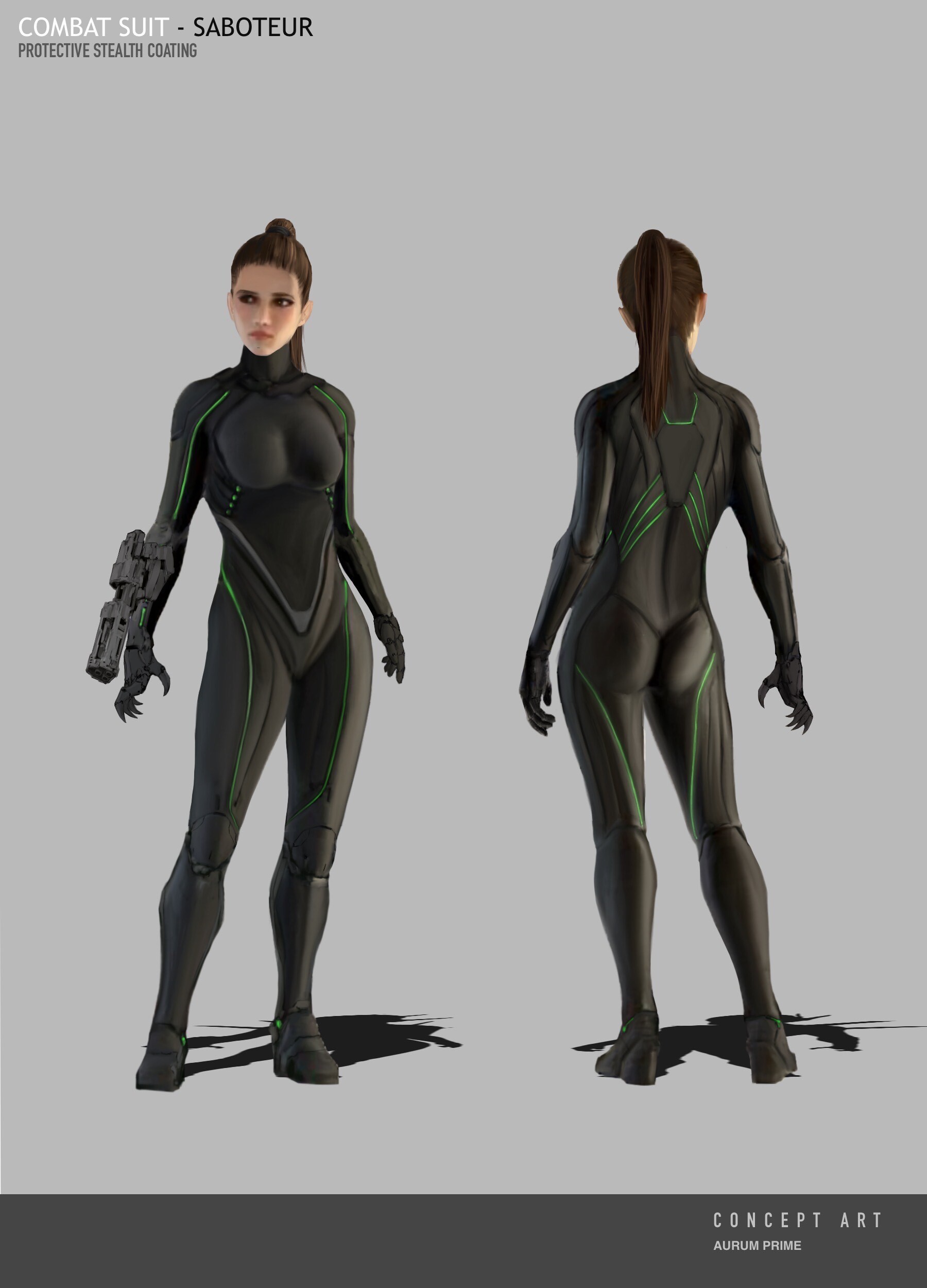 ArtStation - Girl - Stealth Armor