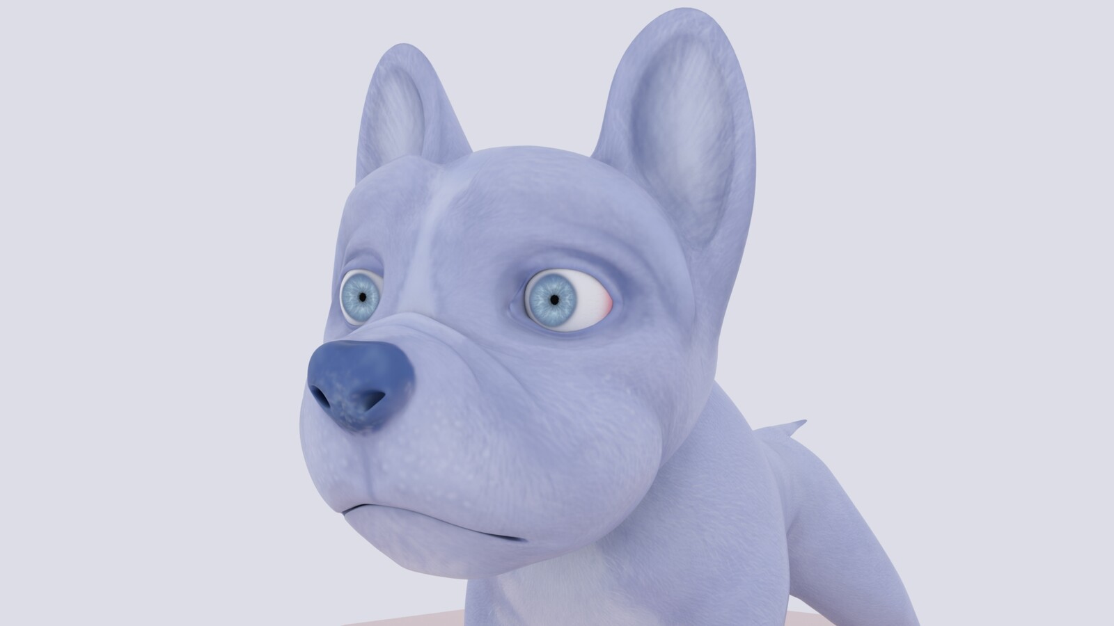 Close up of Luna's face.