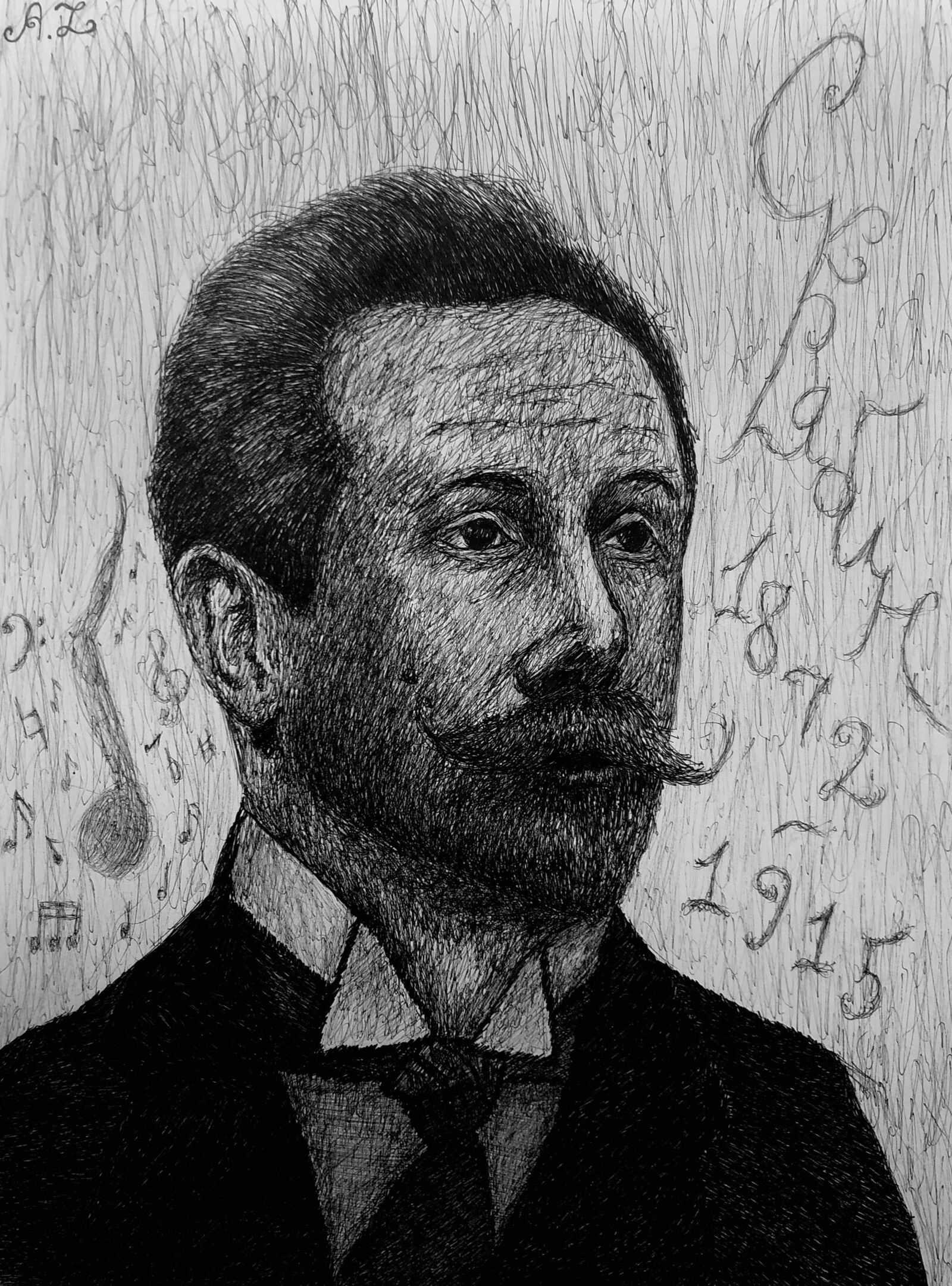 Головин портрет скрябина