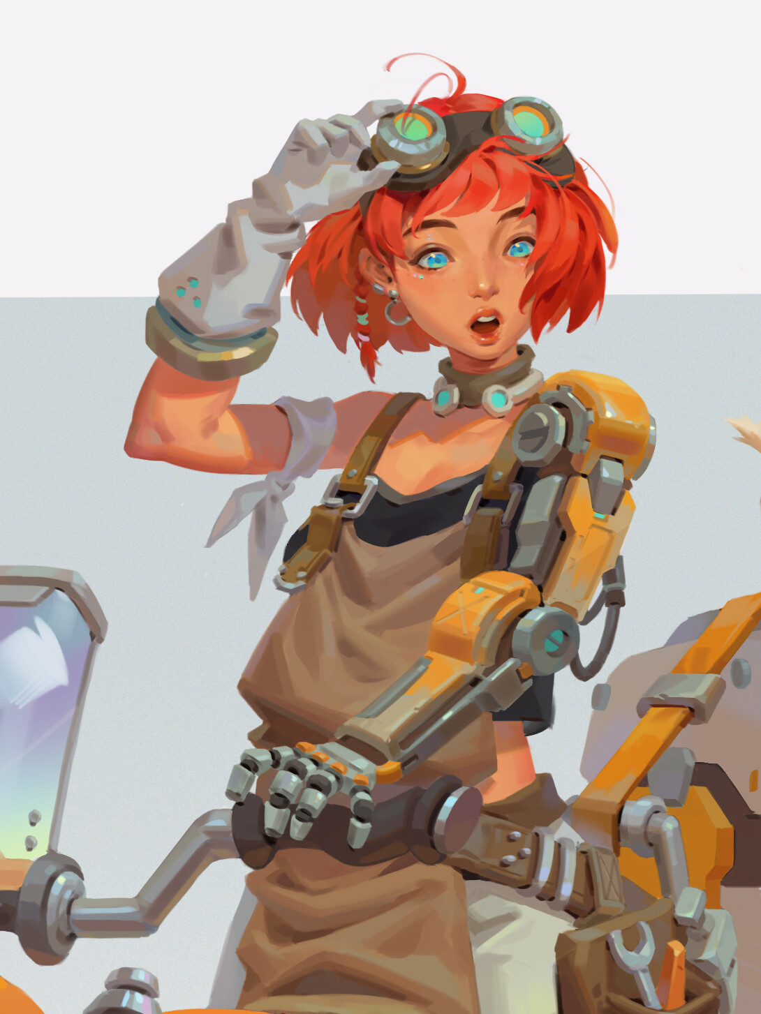 ArtStation - Abby with her little friends