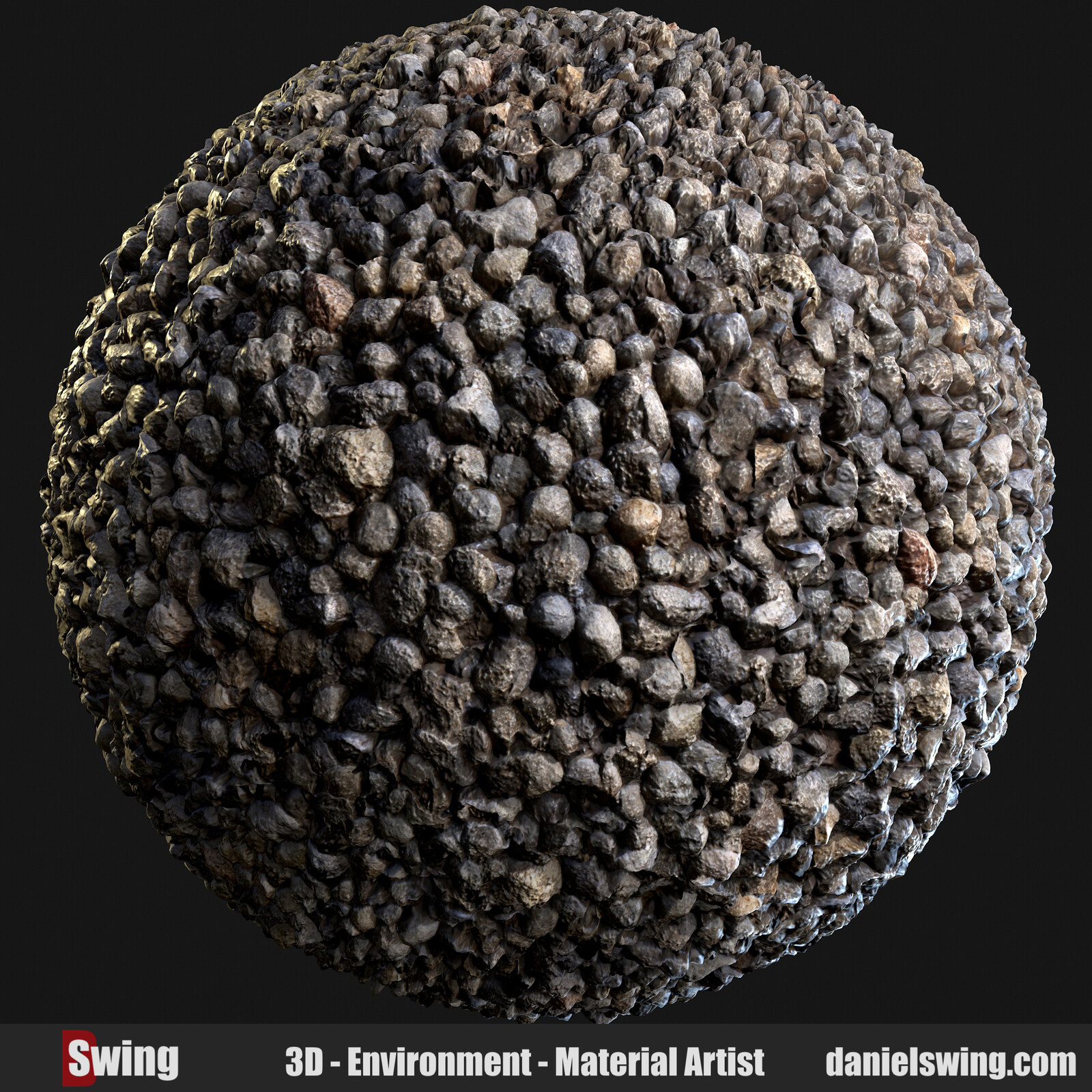 a picture of gravel seamless texture, hyperrealistic, photorealistic, high detail, 8k --no blur