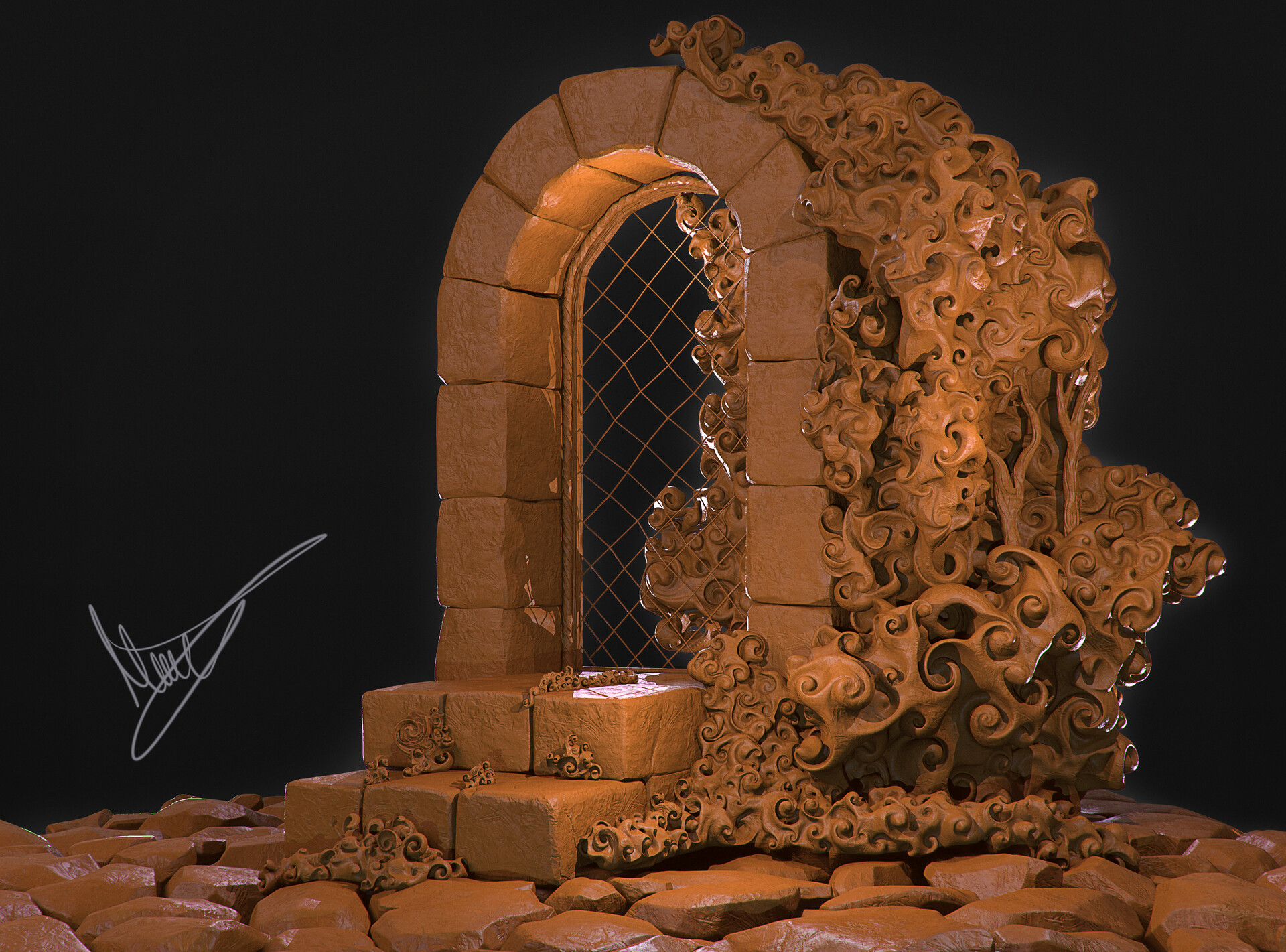 ArtStation Stone arch