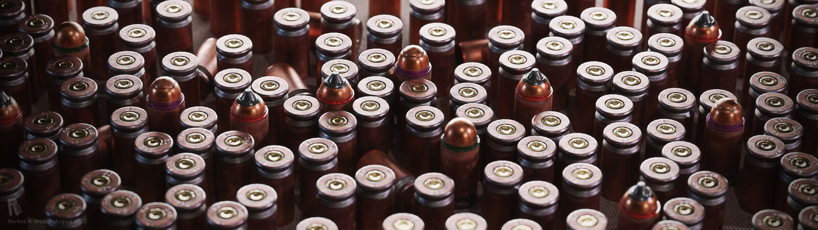 Aaaand we have hit rock bottom! Here's the usual bonus: some cartridges! The ones with red sealant are 7N25 (armor piercing; steel core), green are PT (tracer), and violet are PRS (reduced ricochet; soft bullet that basically squashes on impact)