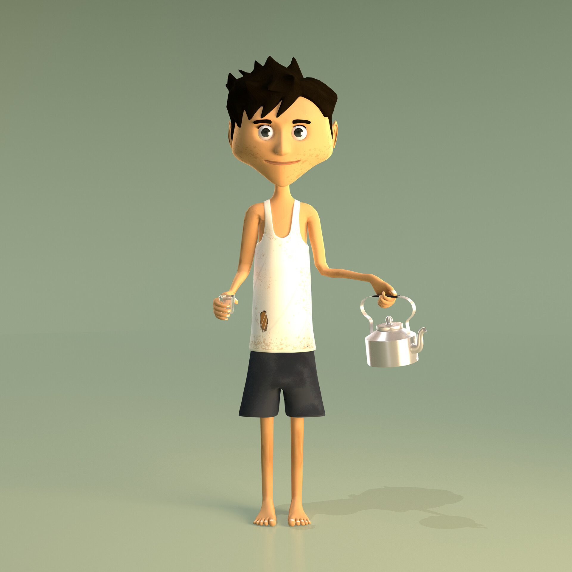 ArtStation - 3D Model of Cartoon Character Raju