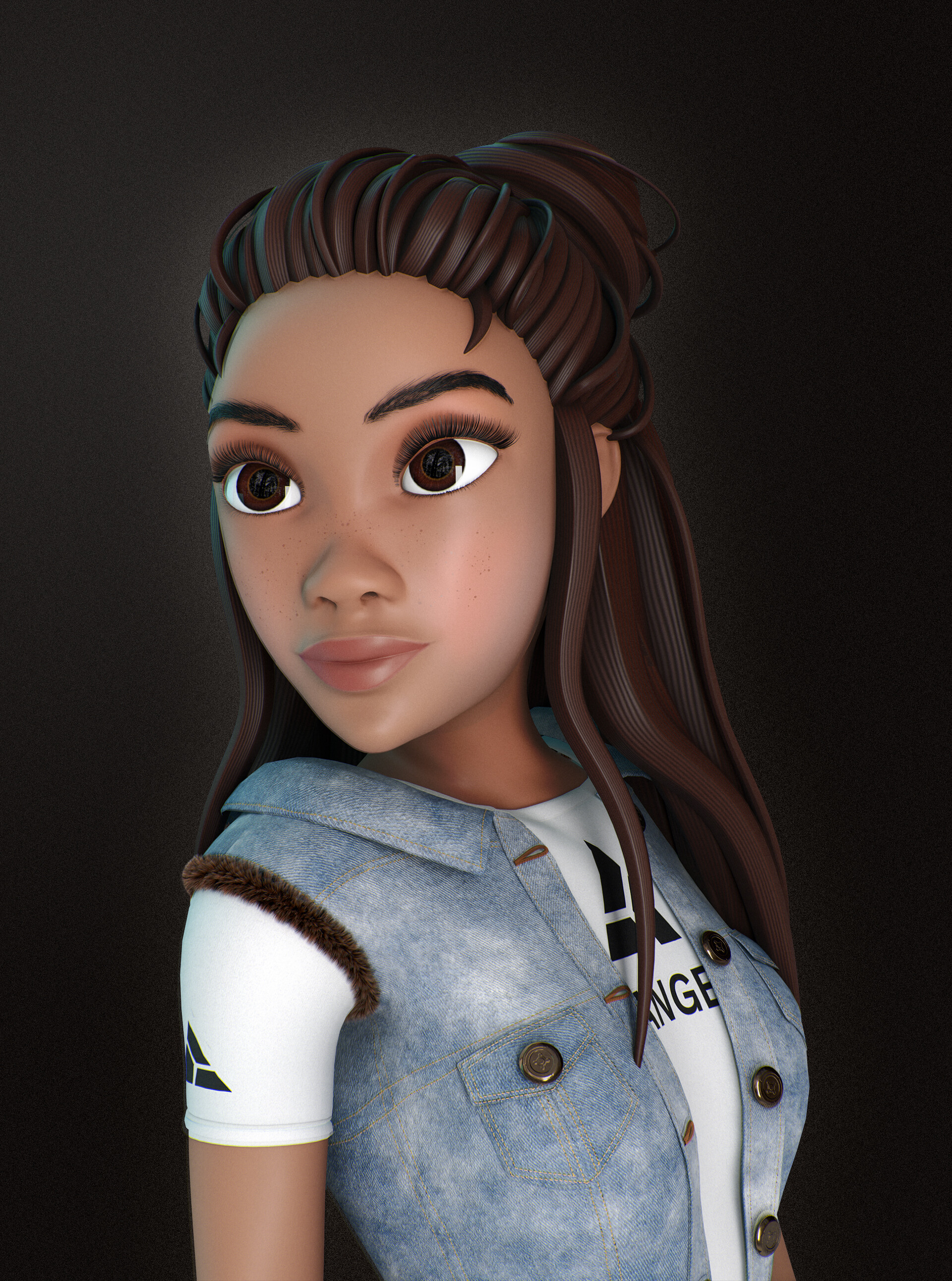 ArtStation Girl in jeans