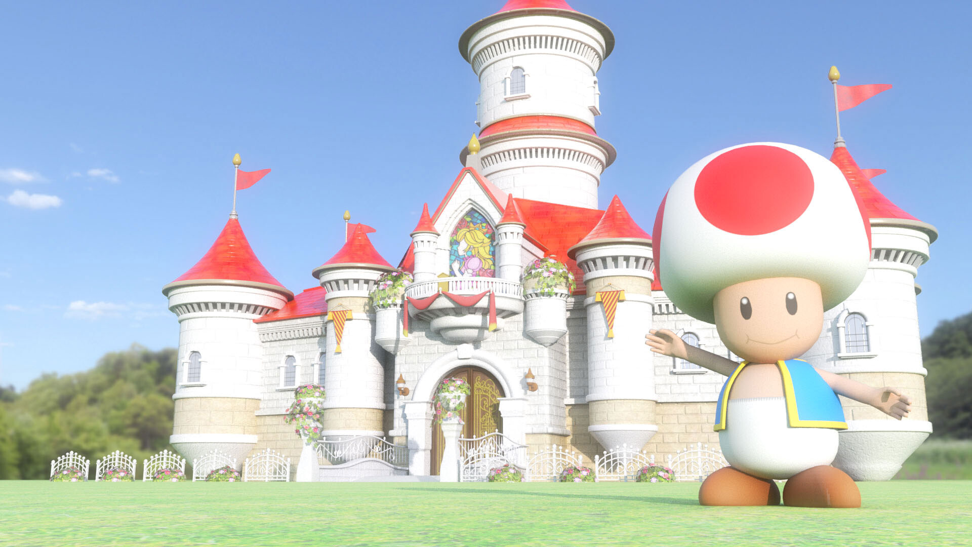 ArtStation ピーチ城 Peach Castle