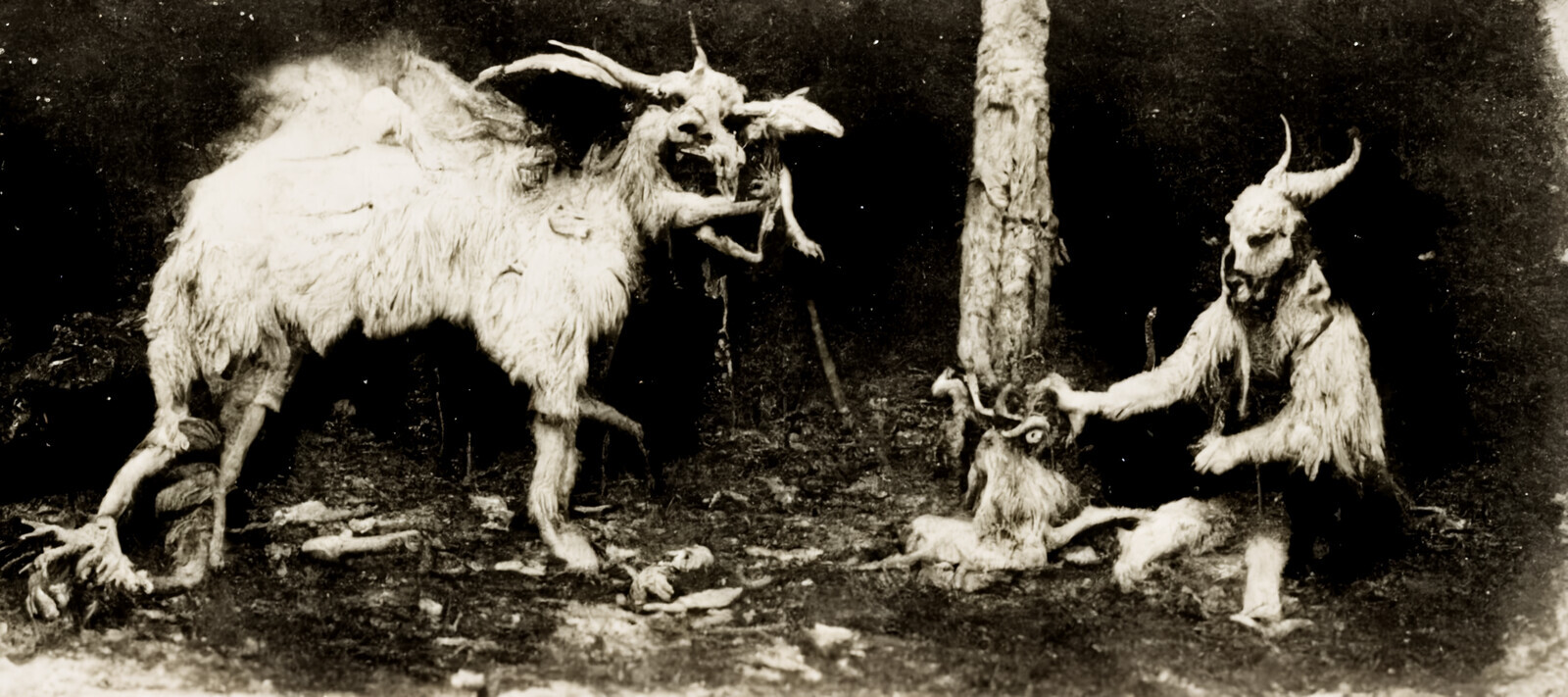 Communion with the Wild
c. 1881
Photograph
'Calls himself Elder Agrios'