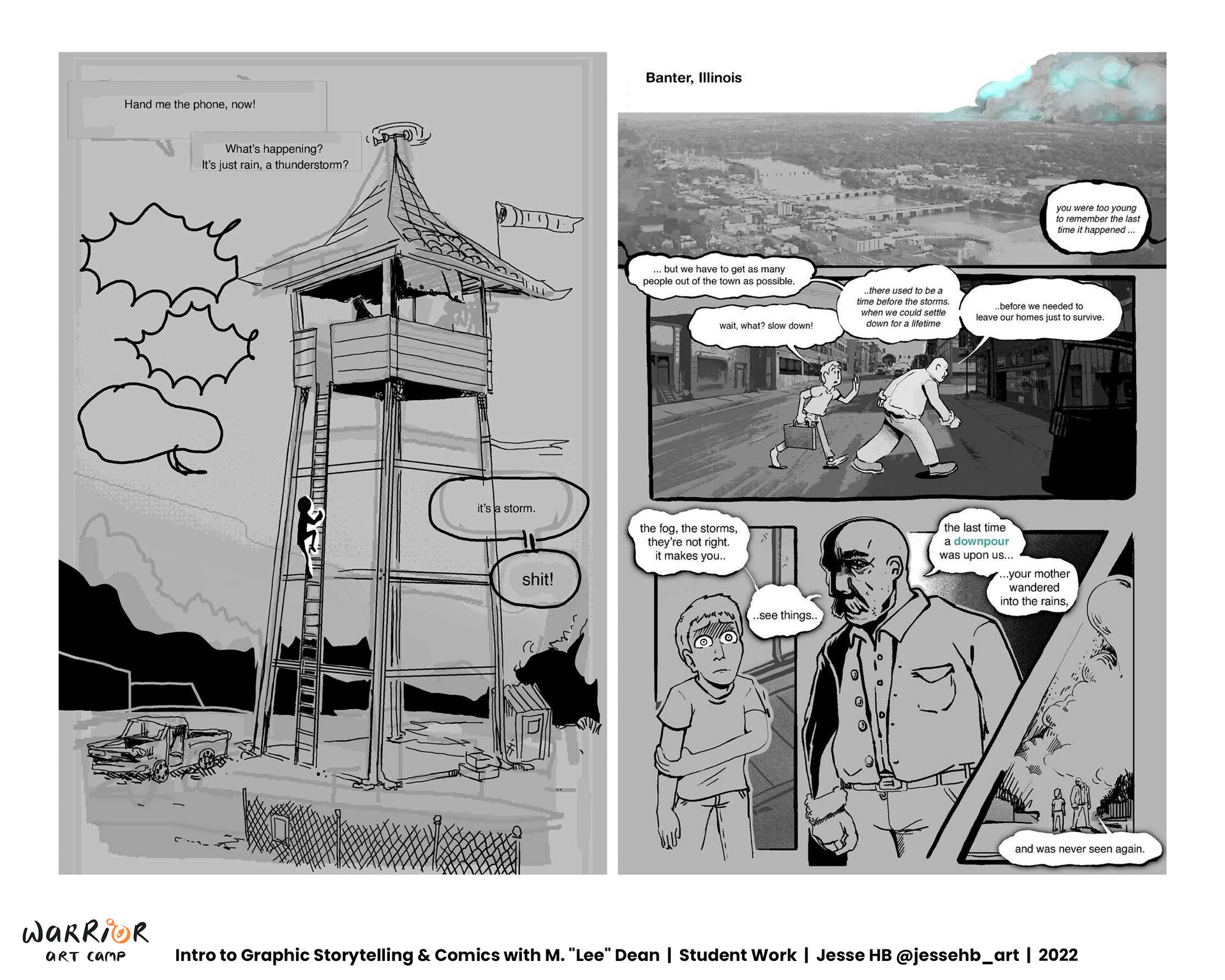 Warrior art camp jesse hb intro to graphic storytelling comics