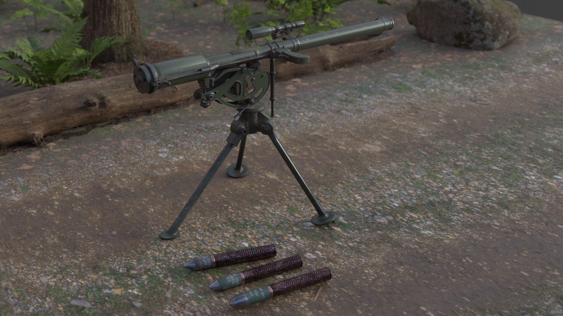 ArtStation M18 Recoilless Rifle artstation-m18-recoilless-rifle