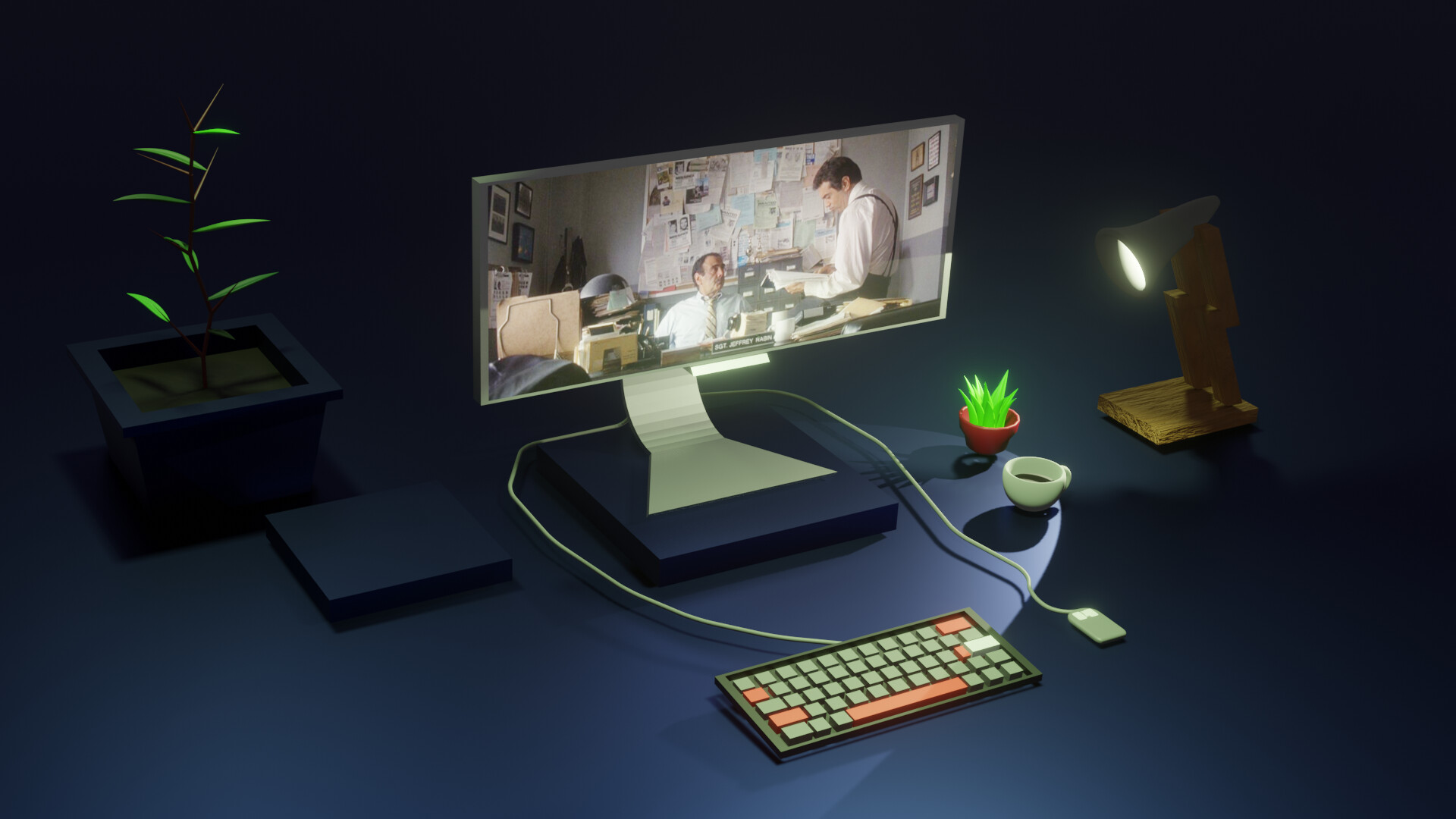 ArtStation Desk set up