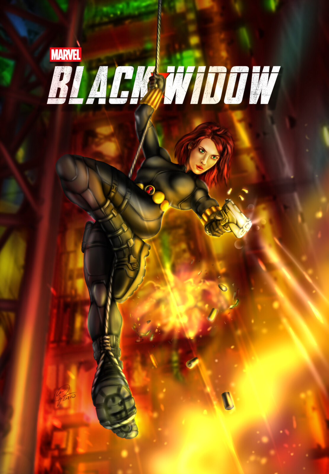 Black Widow with Logo