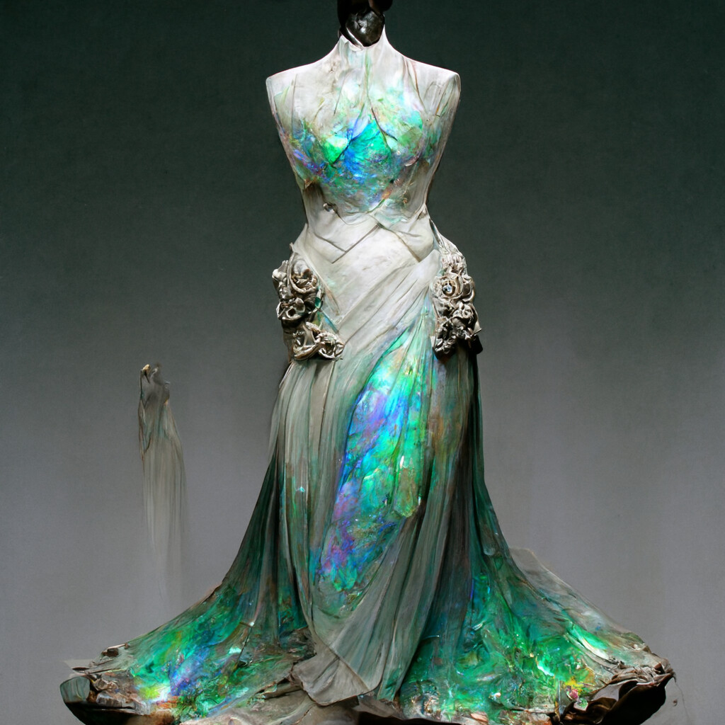ArtStation - Emeraud opal dress