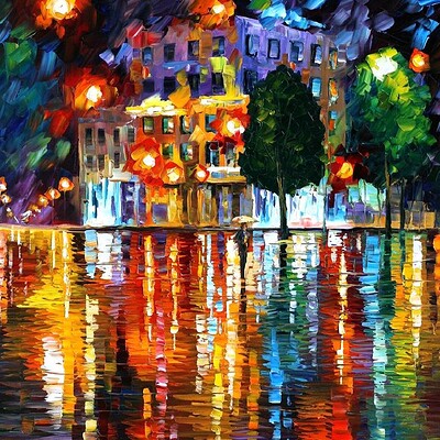 THE BEAUTY OF THE RAIN - Oil Painting