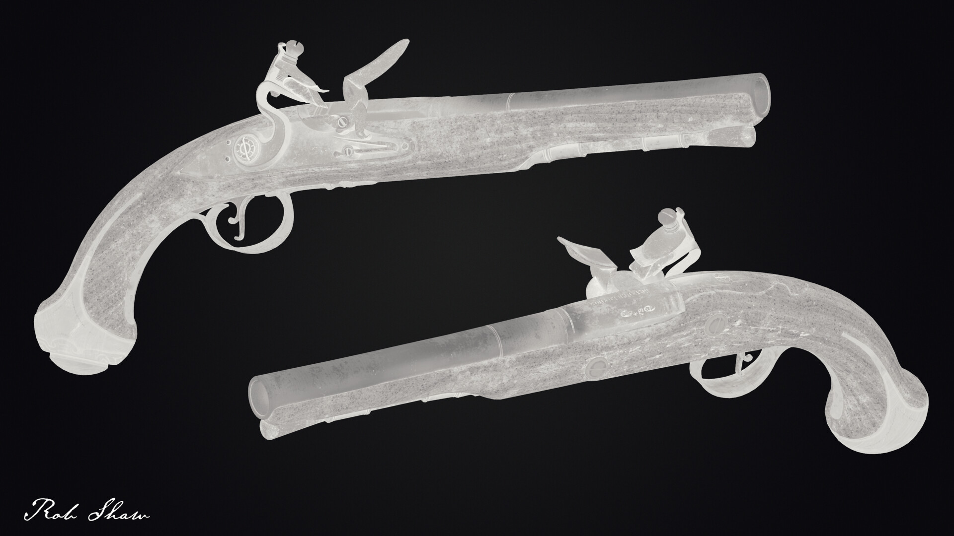 ArtStation - Spanish Miquelet Blunderbuss Pistol