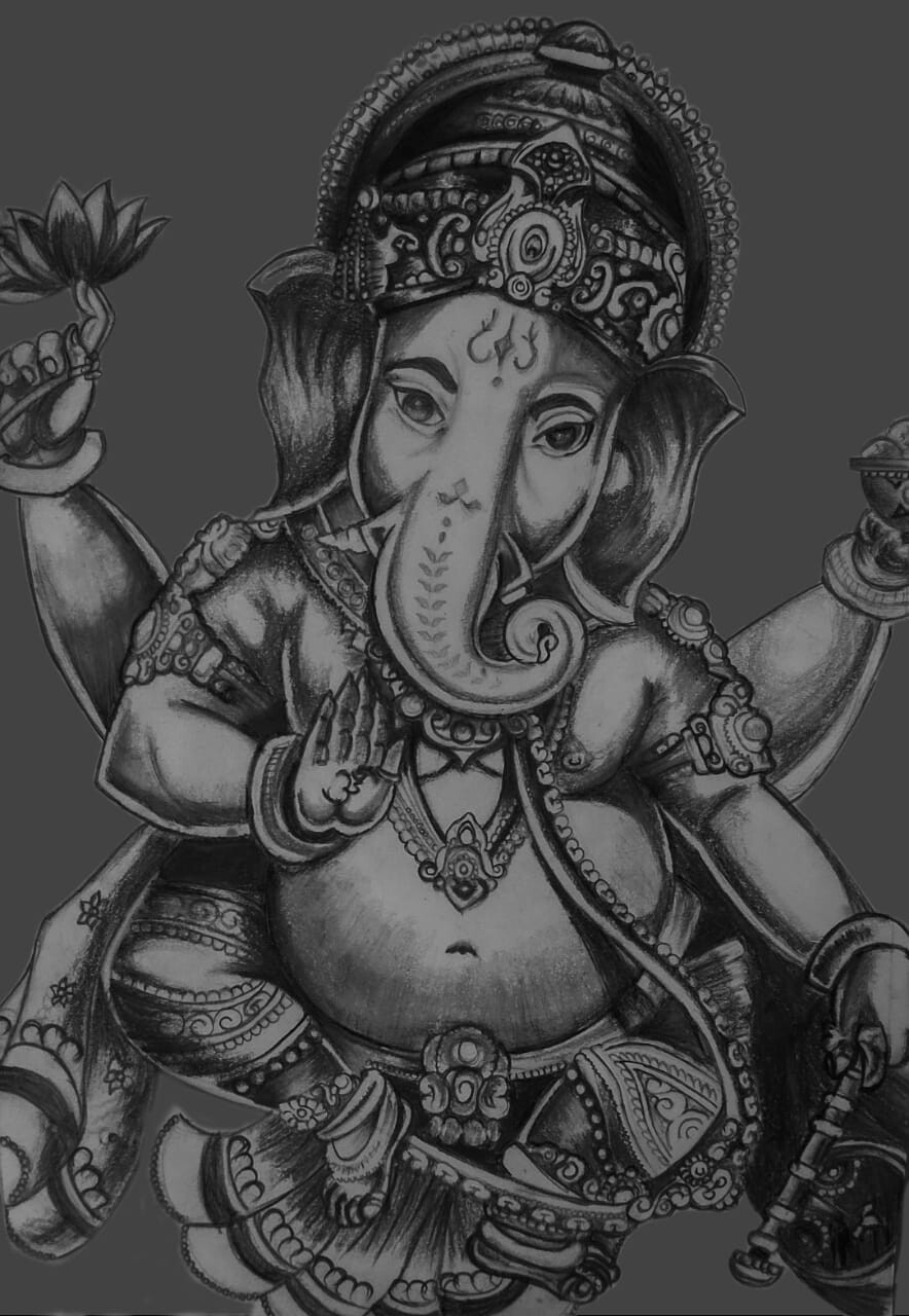 ArtStation - Lord Ganesha _ Eraser Art