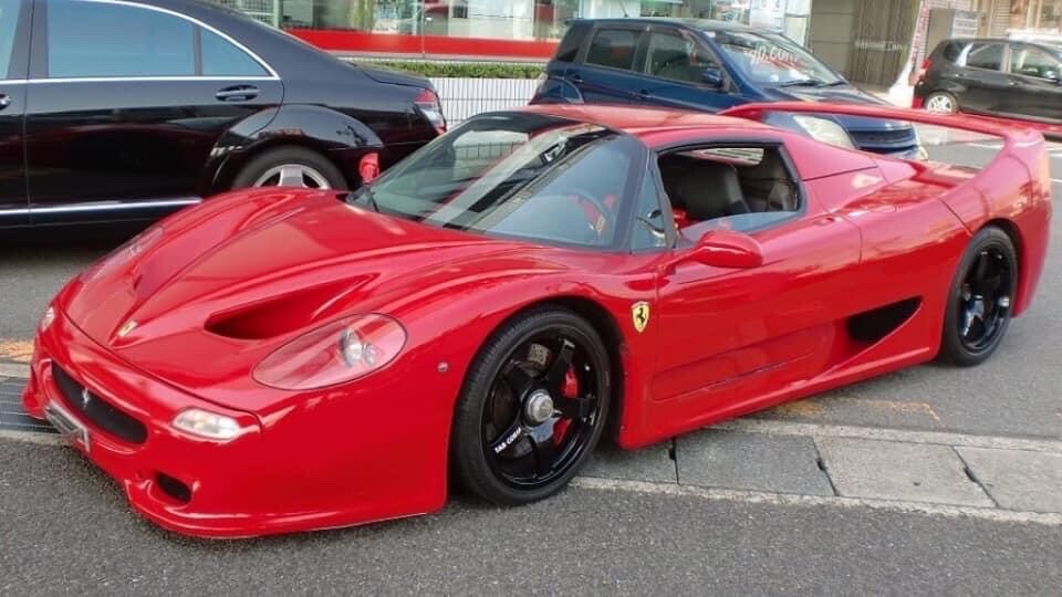 ArtStation CUSTOM FERRARI F50 SIDE STRIPE REMOVED WITH ART SOFTWARE
