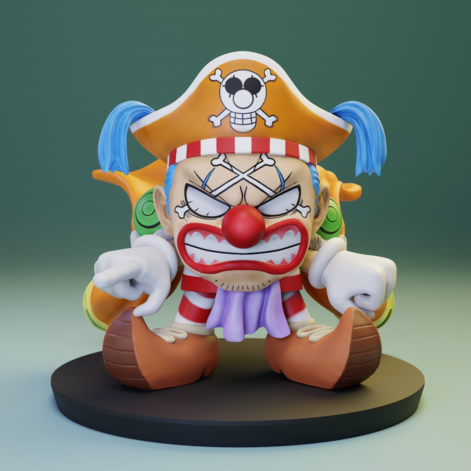 ArtStation - Buggy - One piece Fanart