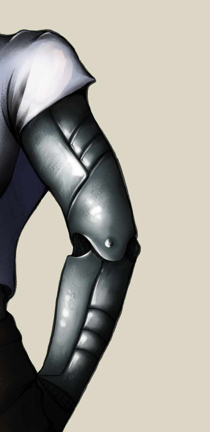 ArtStation Full Metal Arm Texture/Material Study