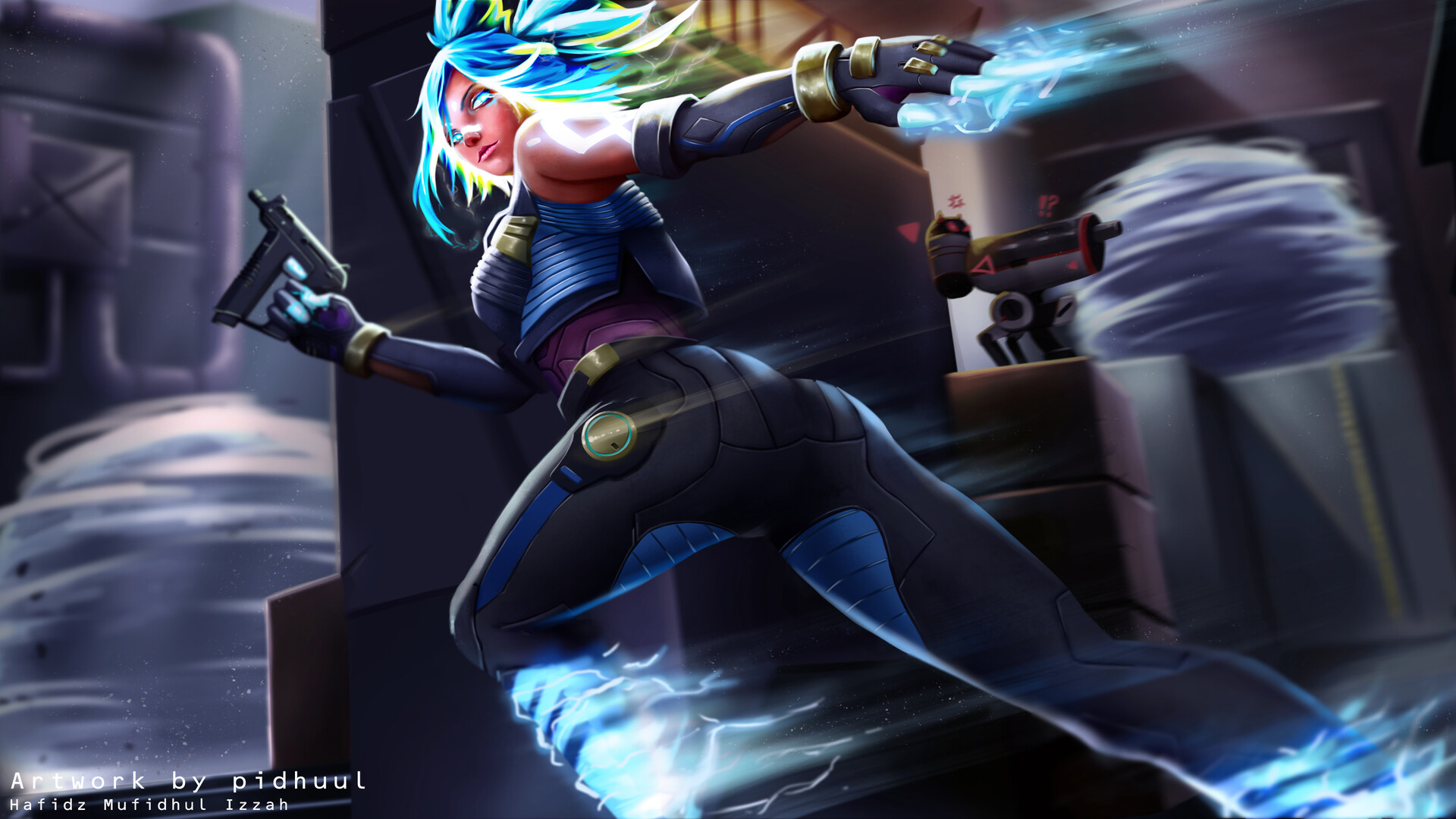 ArtStation Neon Valorant Splash Art