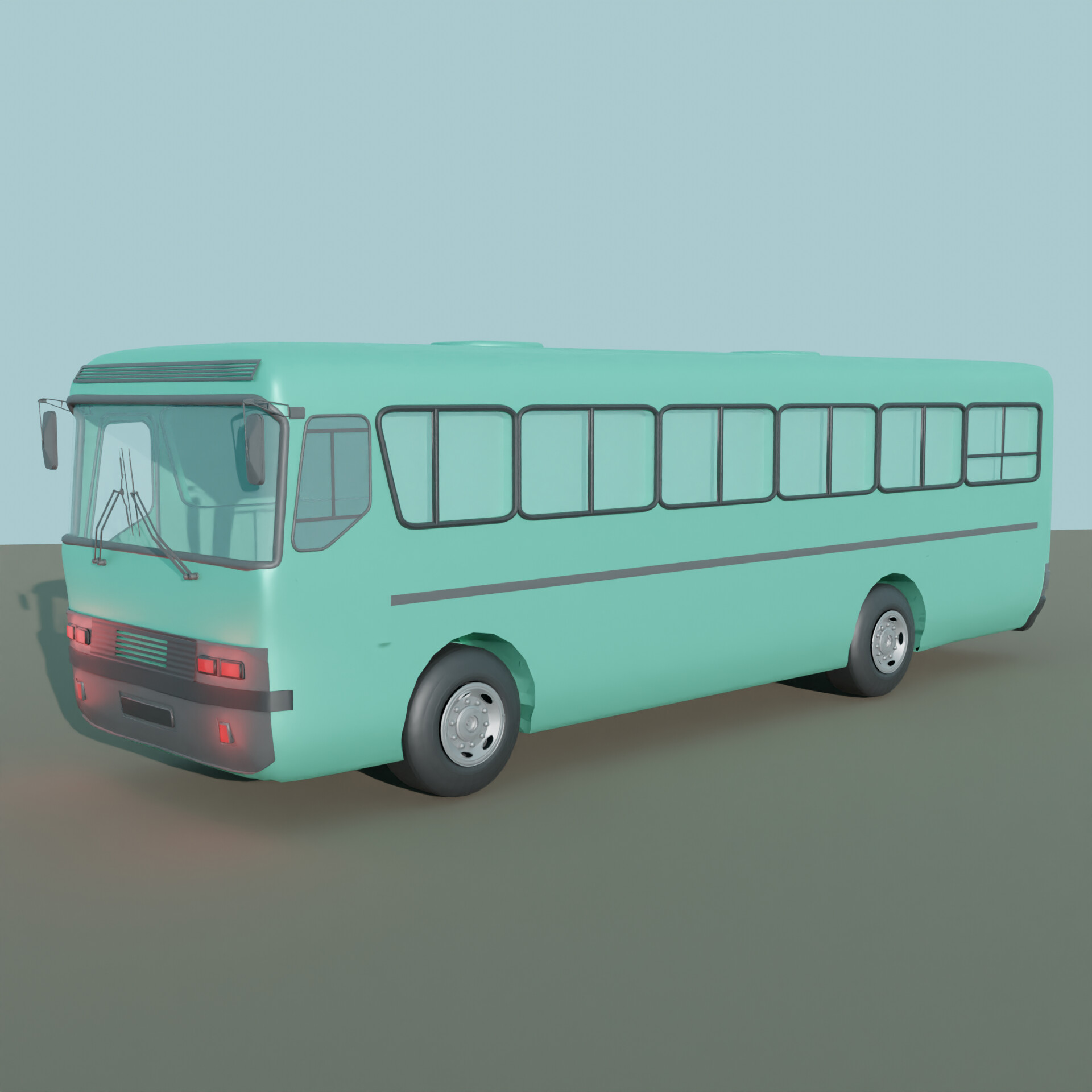 ArtStation - 3D Bus Modelling