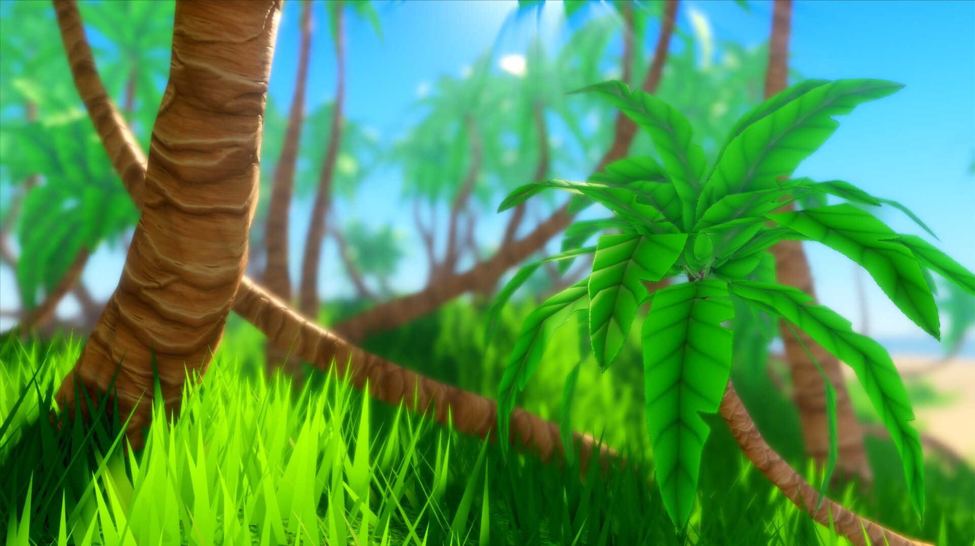 ArtStation Roblox Stylized Palm Trees