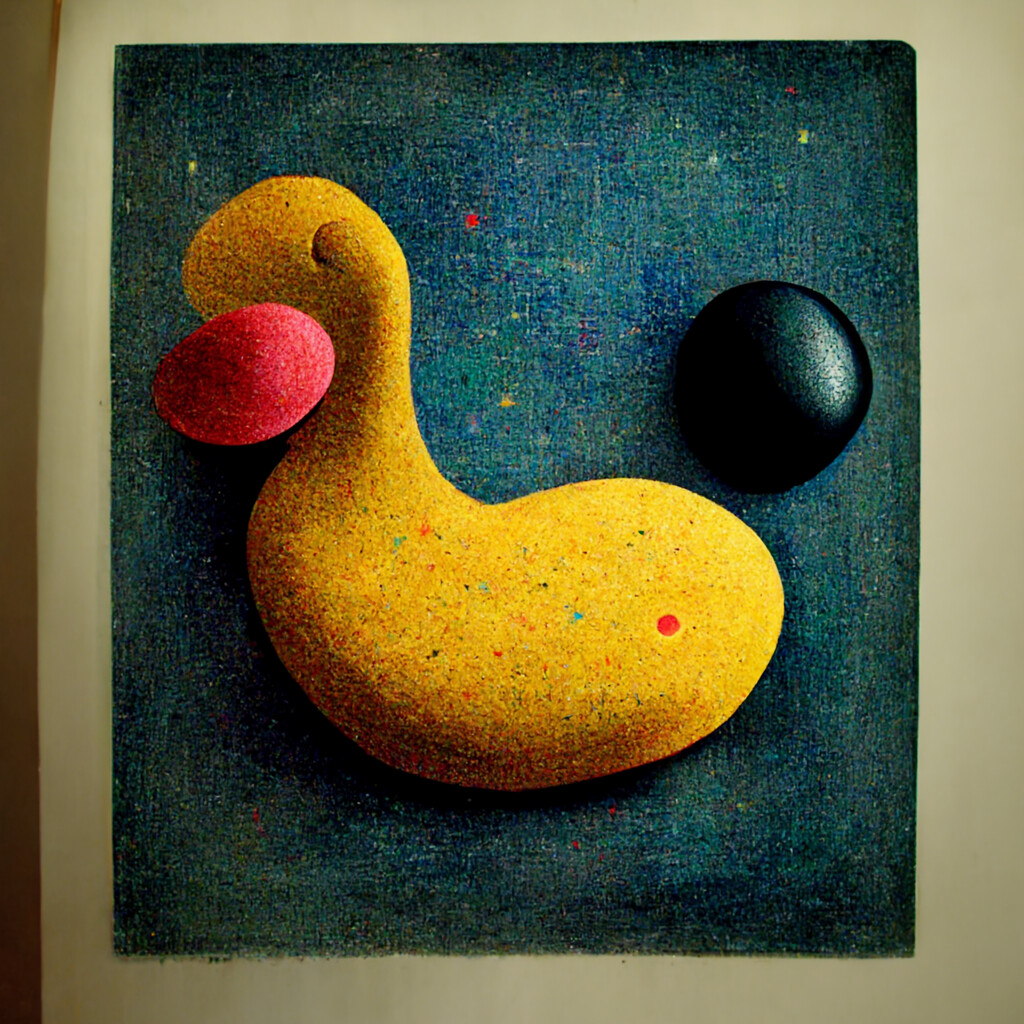 Rubber Ducky Art PRINT – KiniArt™ by Contemporary PUP Artist, Kim