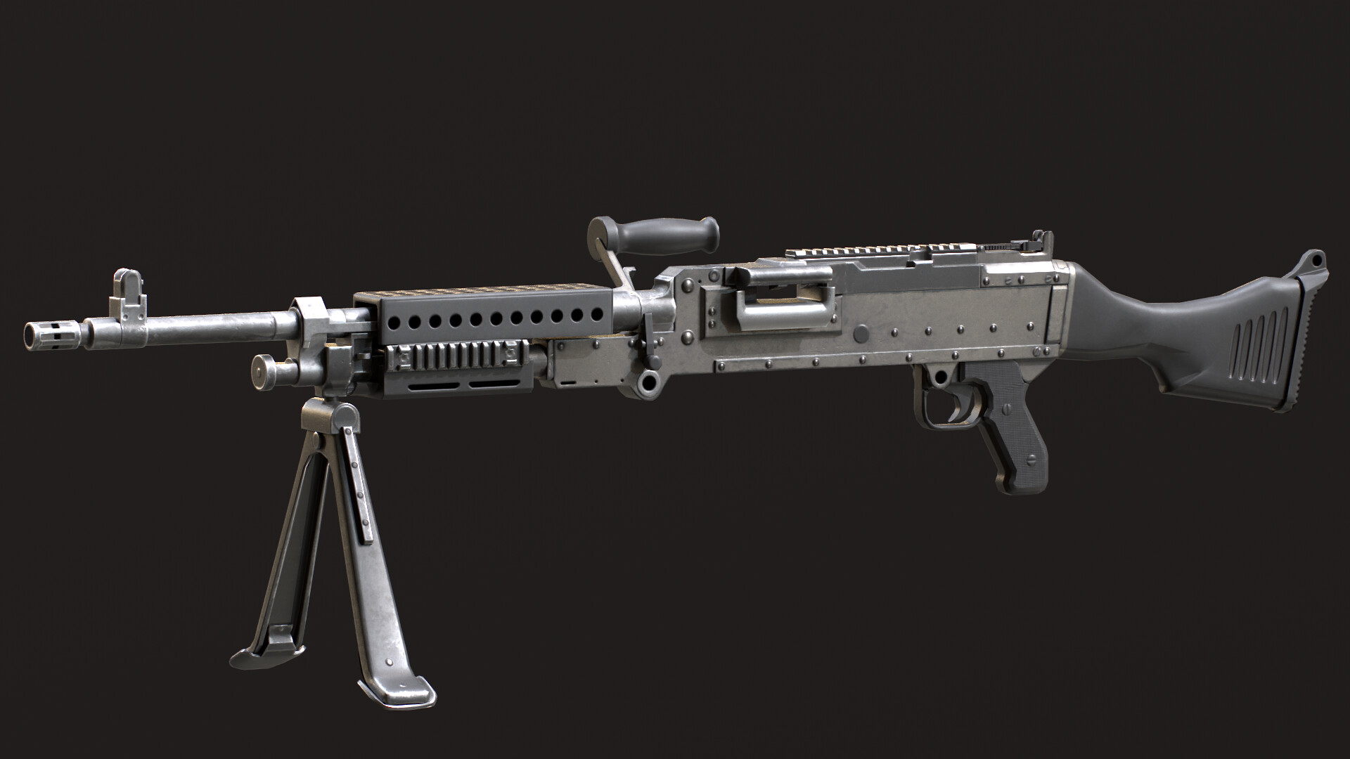 ArtStation - M240 Machine Gun