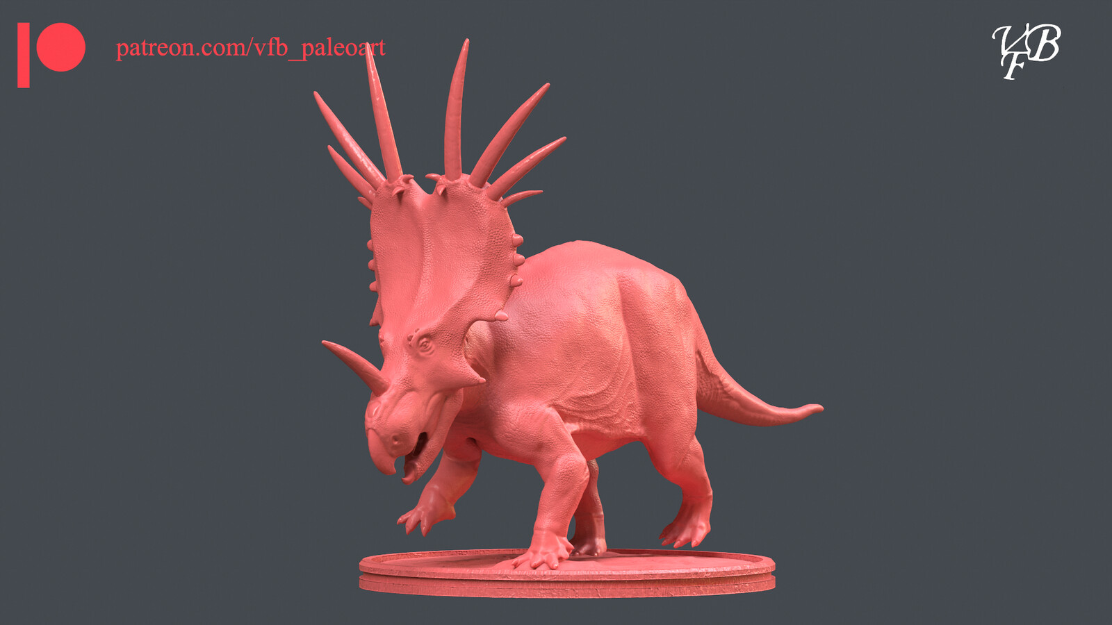 "Red", the offensive Styracosaurus.