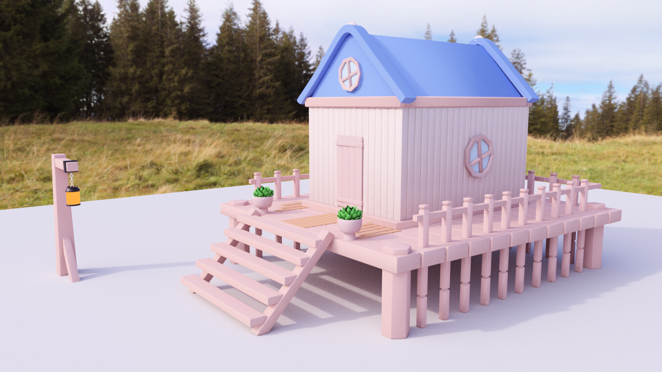 ArtStation - Simple Game House
