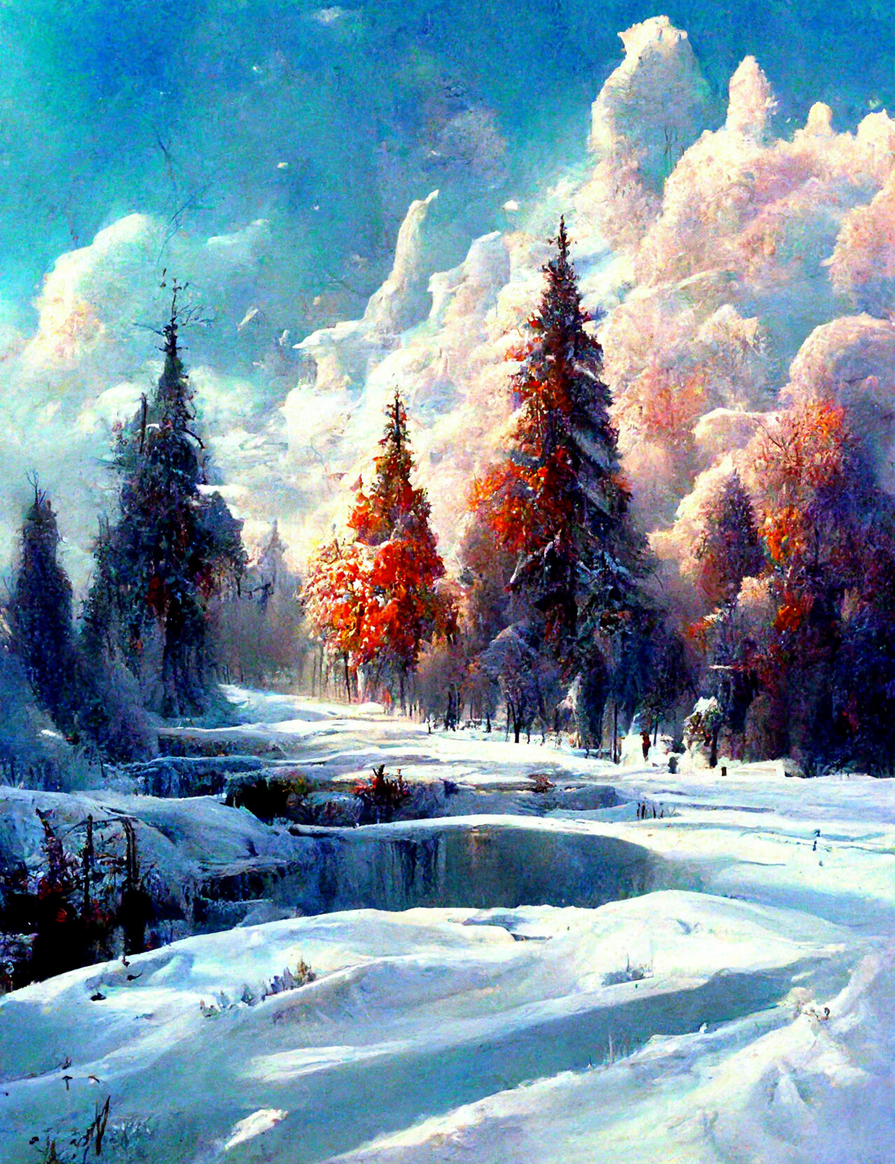 Winter Bild Malen: Capture the Enchanting Beauty of Winter Landscapes