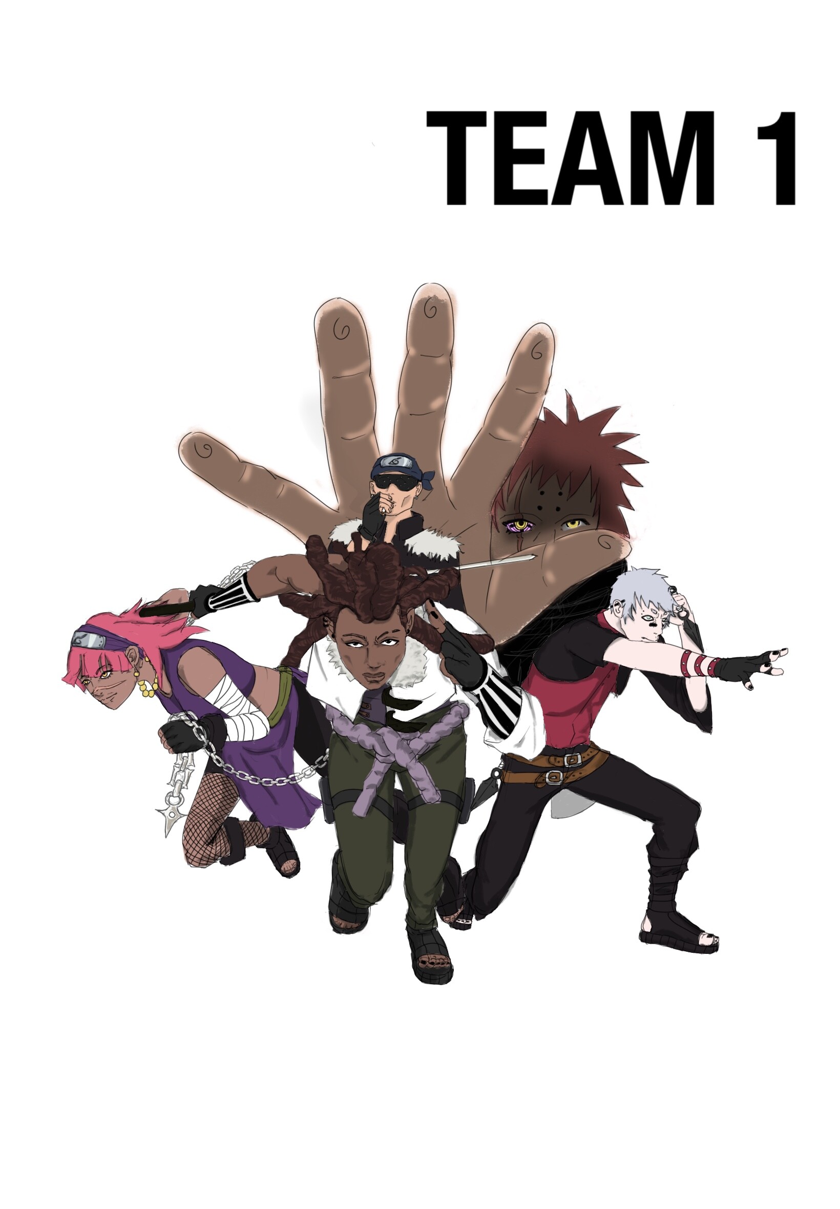 ArtStation - Team 1 - Naruto OC