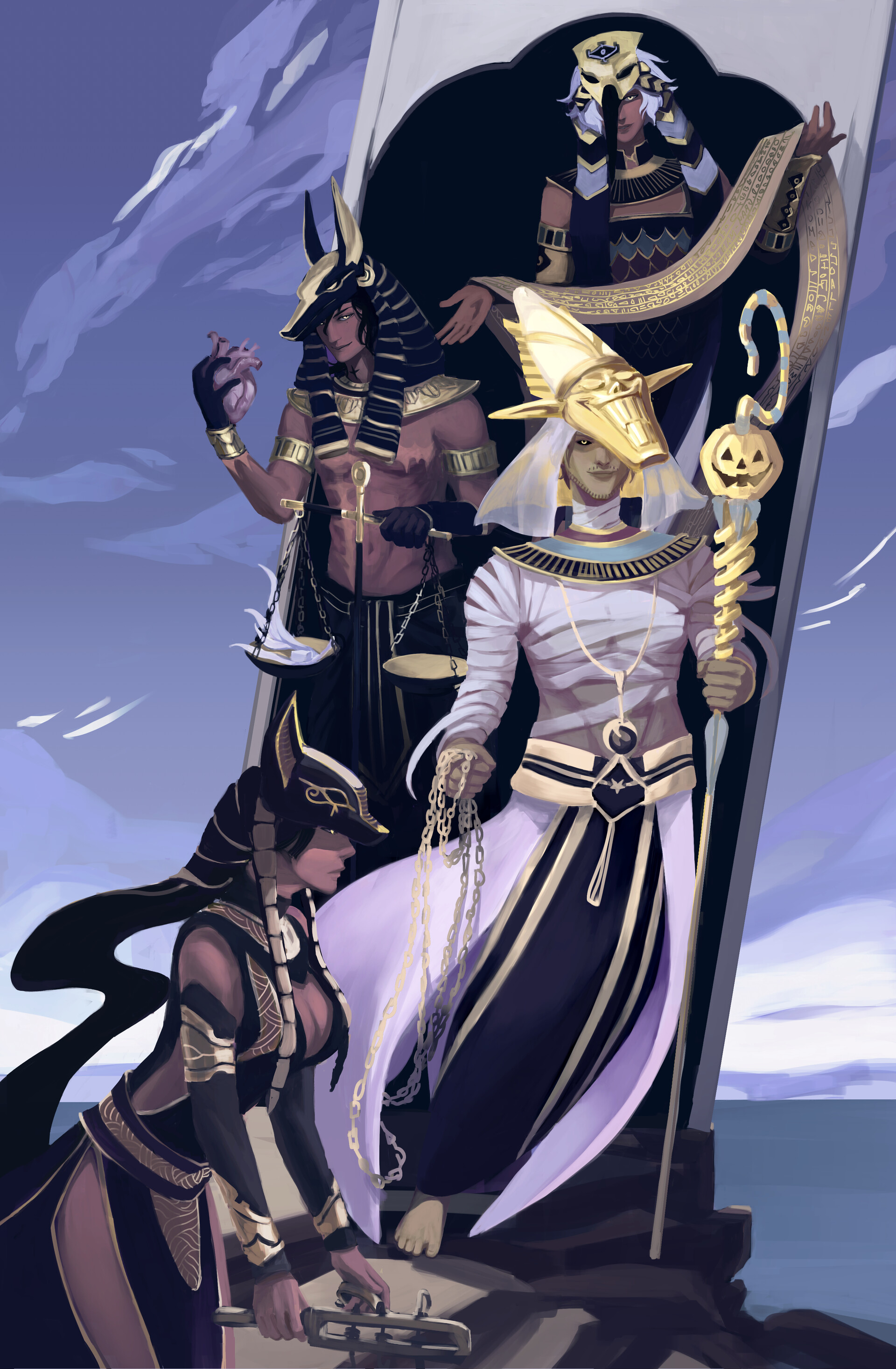 Ancient Egyptian Mythology Figures - by KrisDFC | Anime-Planet
