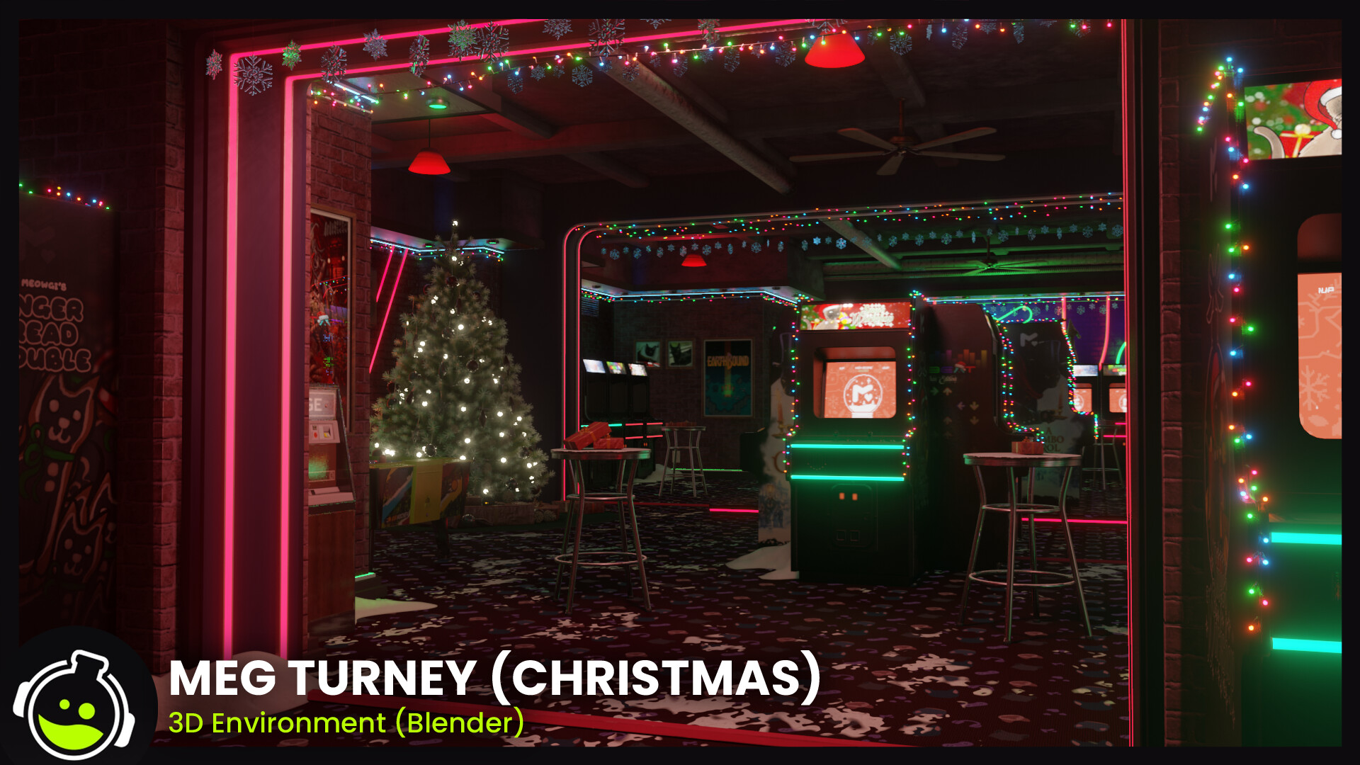 Danny van Eck - Meg Turney 3D Environment Christmas Update (Blender)