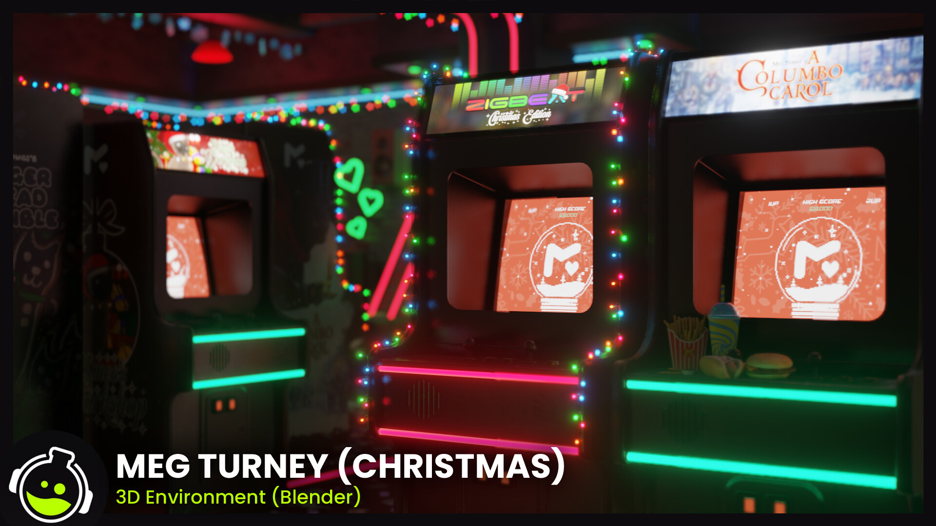 Danny van Eck - Meg Turney 3D Environment Christmas Update (Blender)