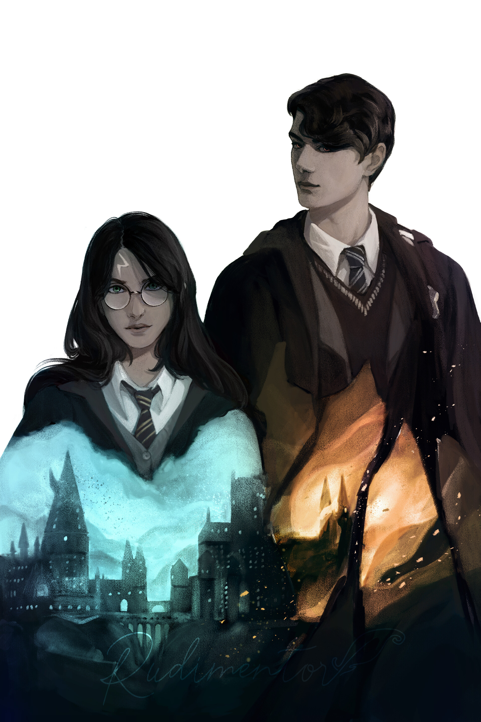 ArtStation - Harry Potter fanart — Tom Riddle & Iris Potter