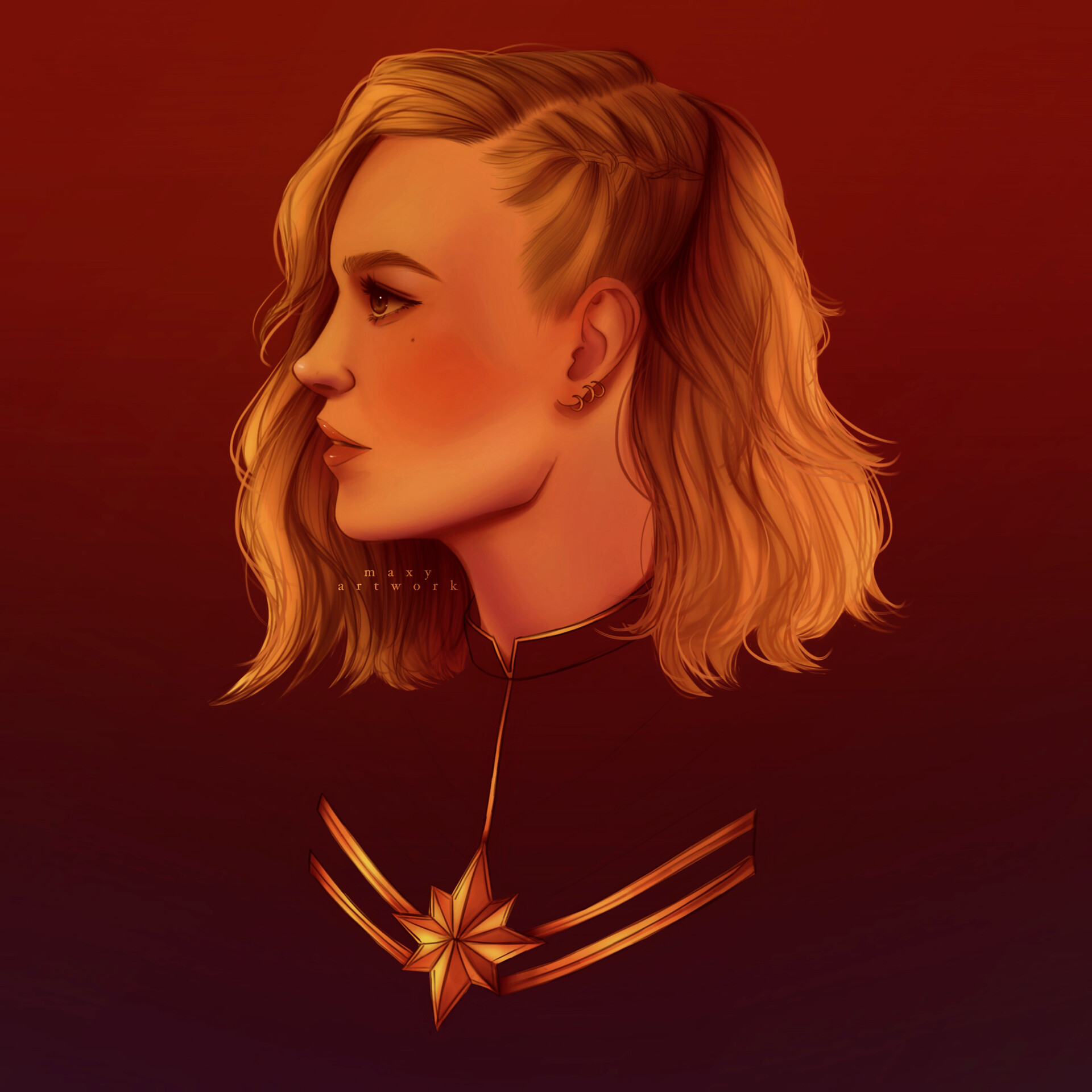 Captain Marvel , maxy artwork 