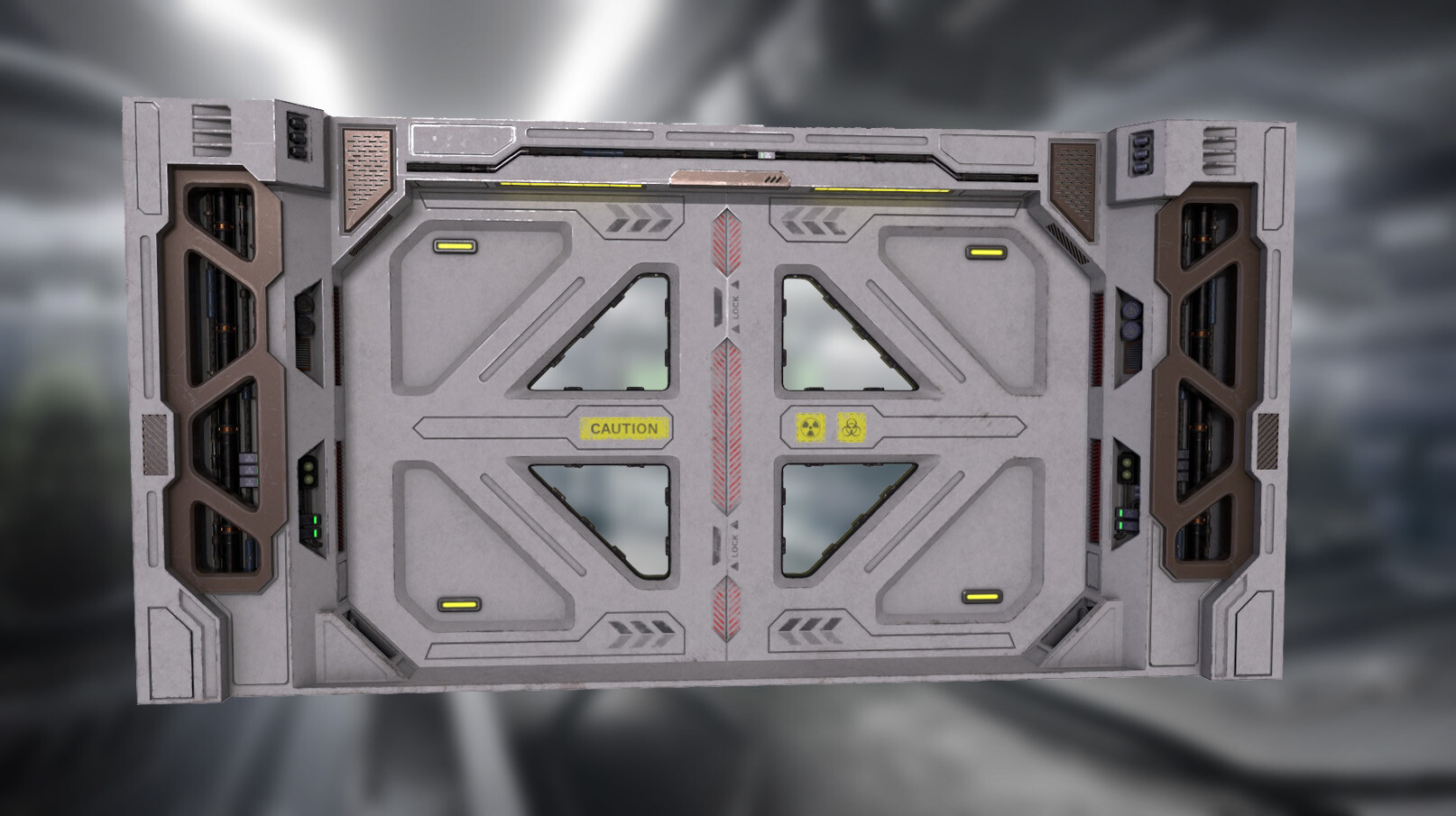 Dmitriy Scifi Laboratory moonbase Door VR / AR / lowpoly 3d model